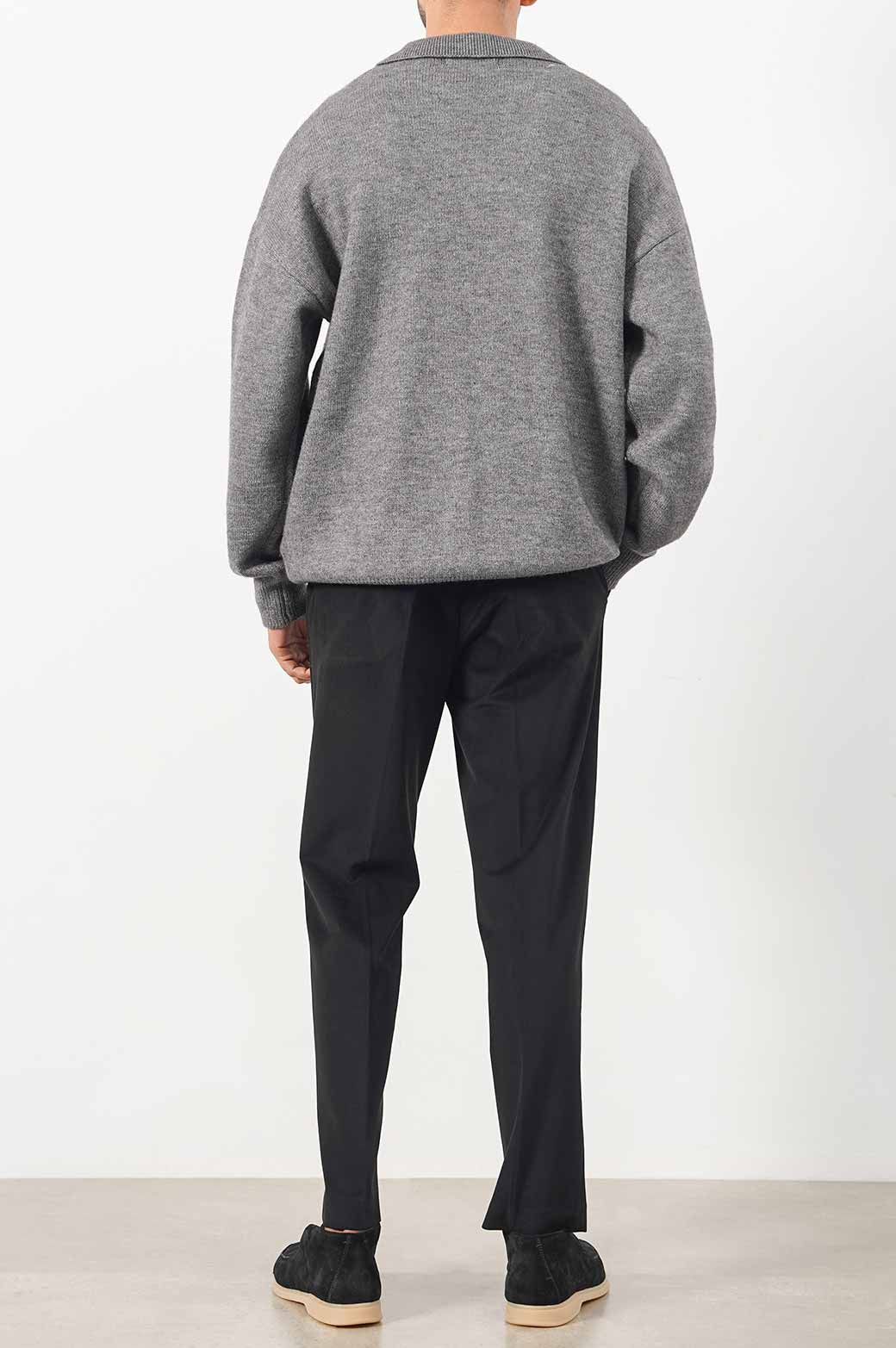 RELAXED POLO SWEATER - Image 5