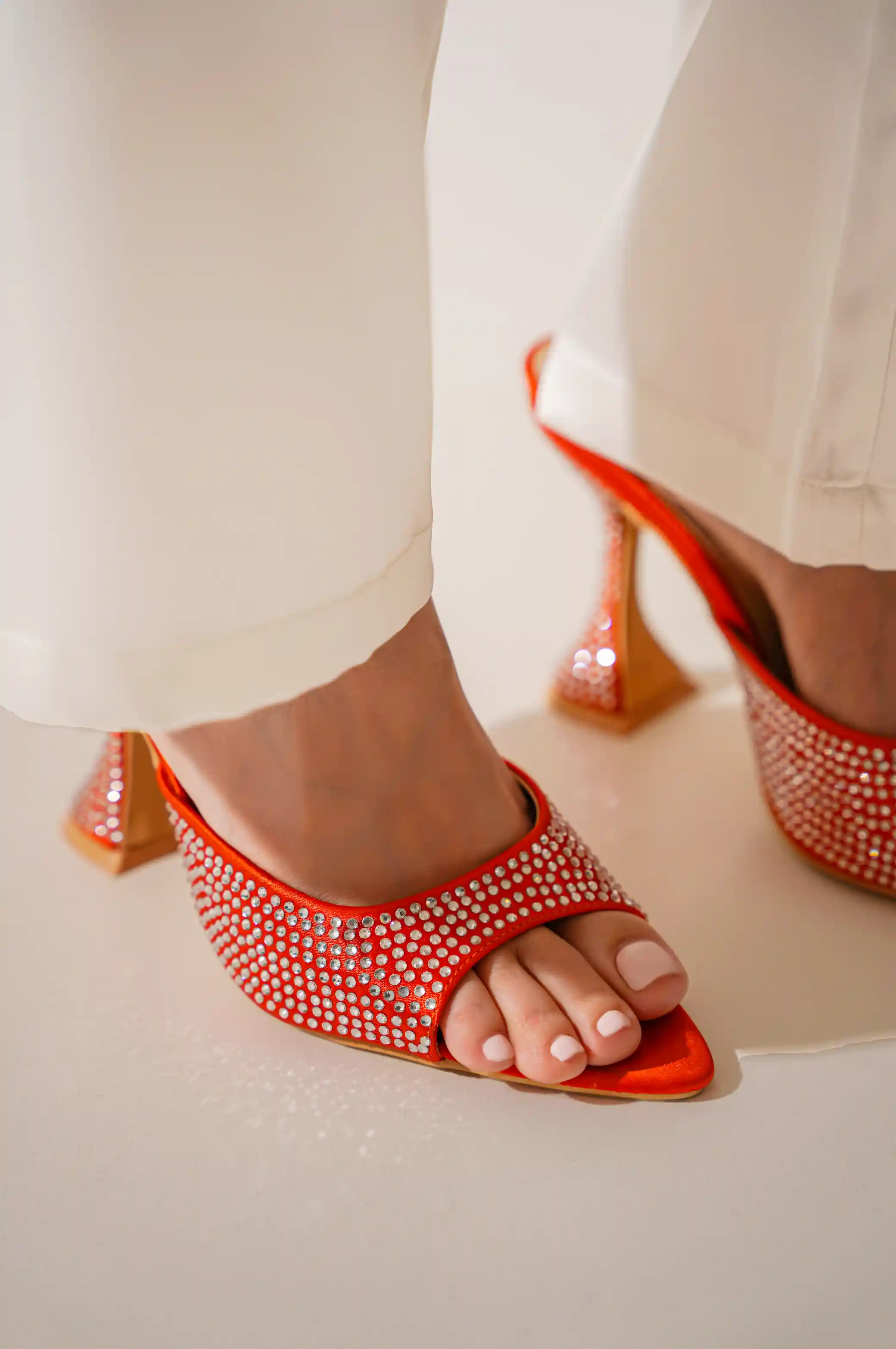 RHINESTONE RAZOR HEELS - Image 5