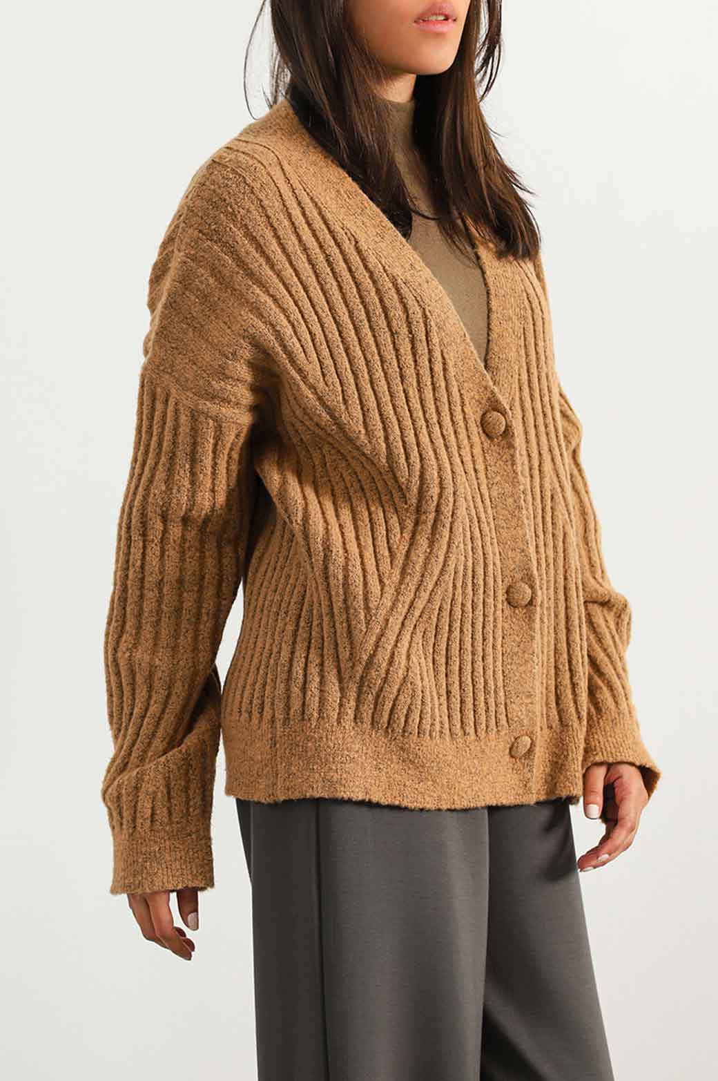 RIBBED CARDIGAN - Image 2