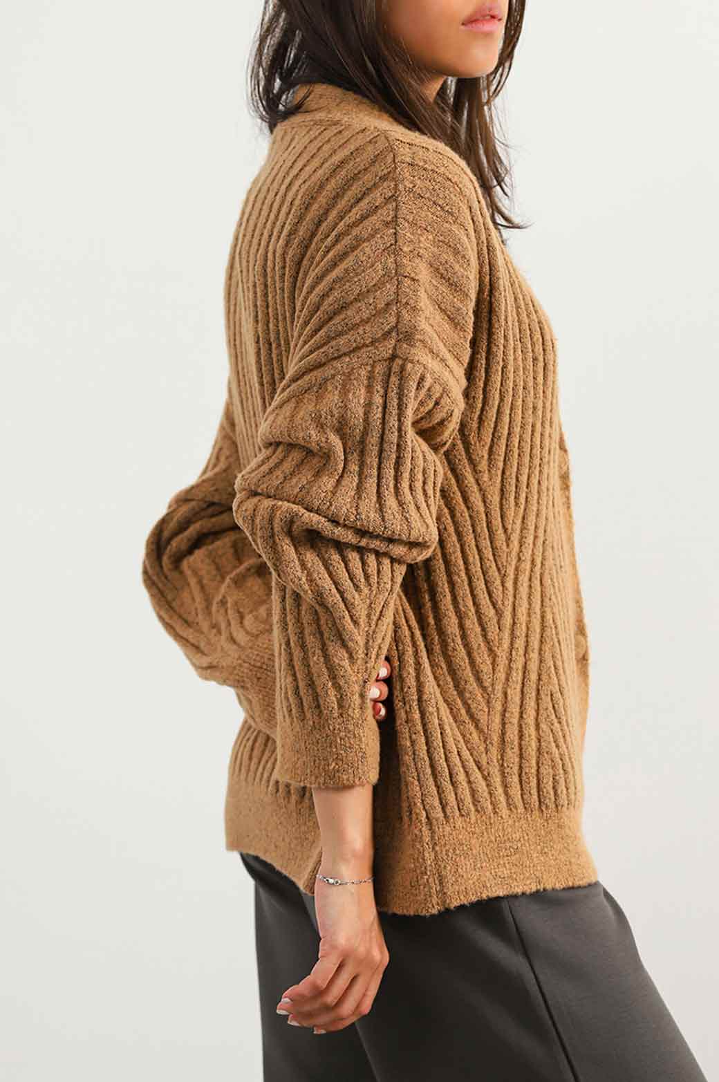 RIBBED CARDIGAN - Image 3