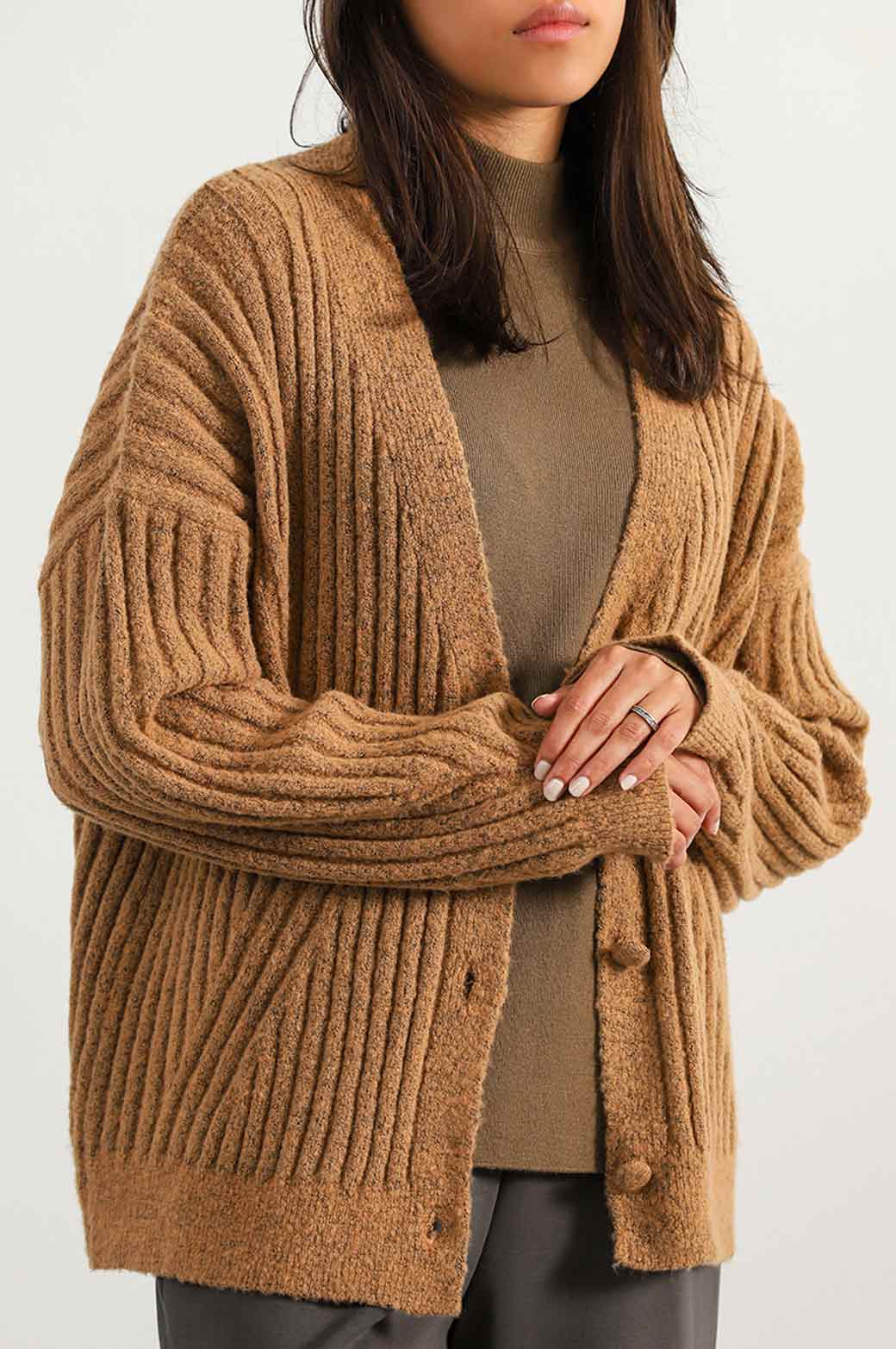 RIBBED CARDIGAN - Image 4