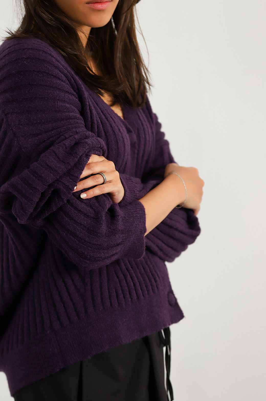 RIBBED CARDIGAN - Image 2