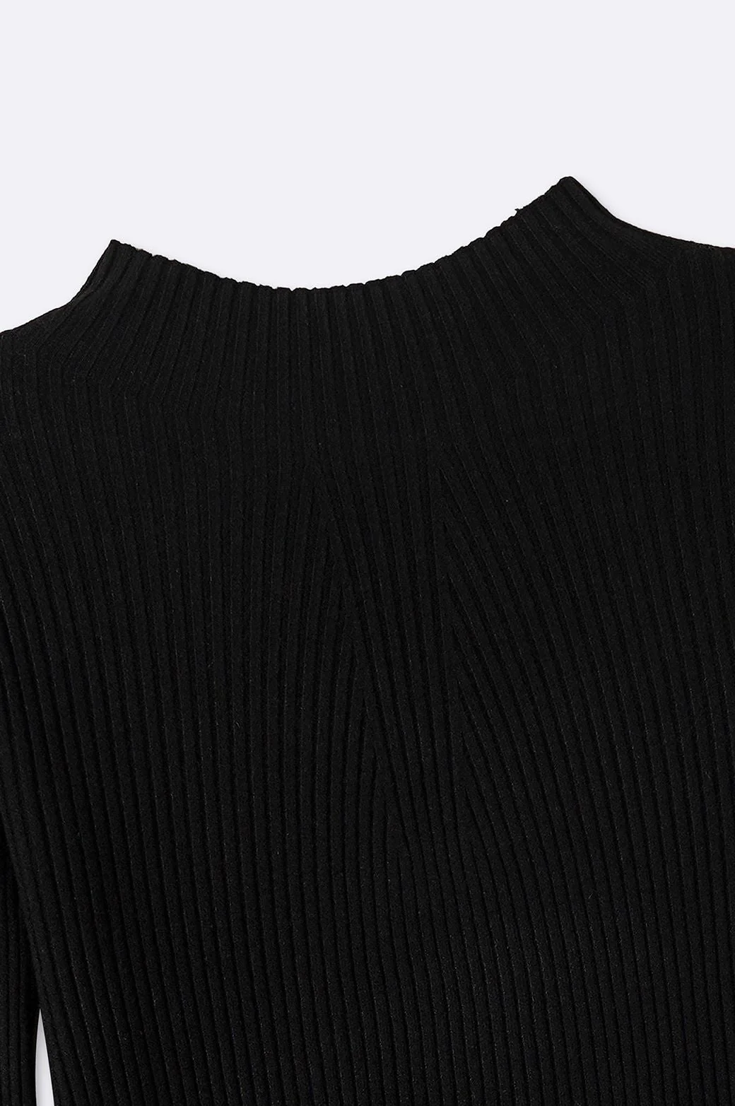 RIBBED HIGH CREW SWEATER - Image 6