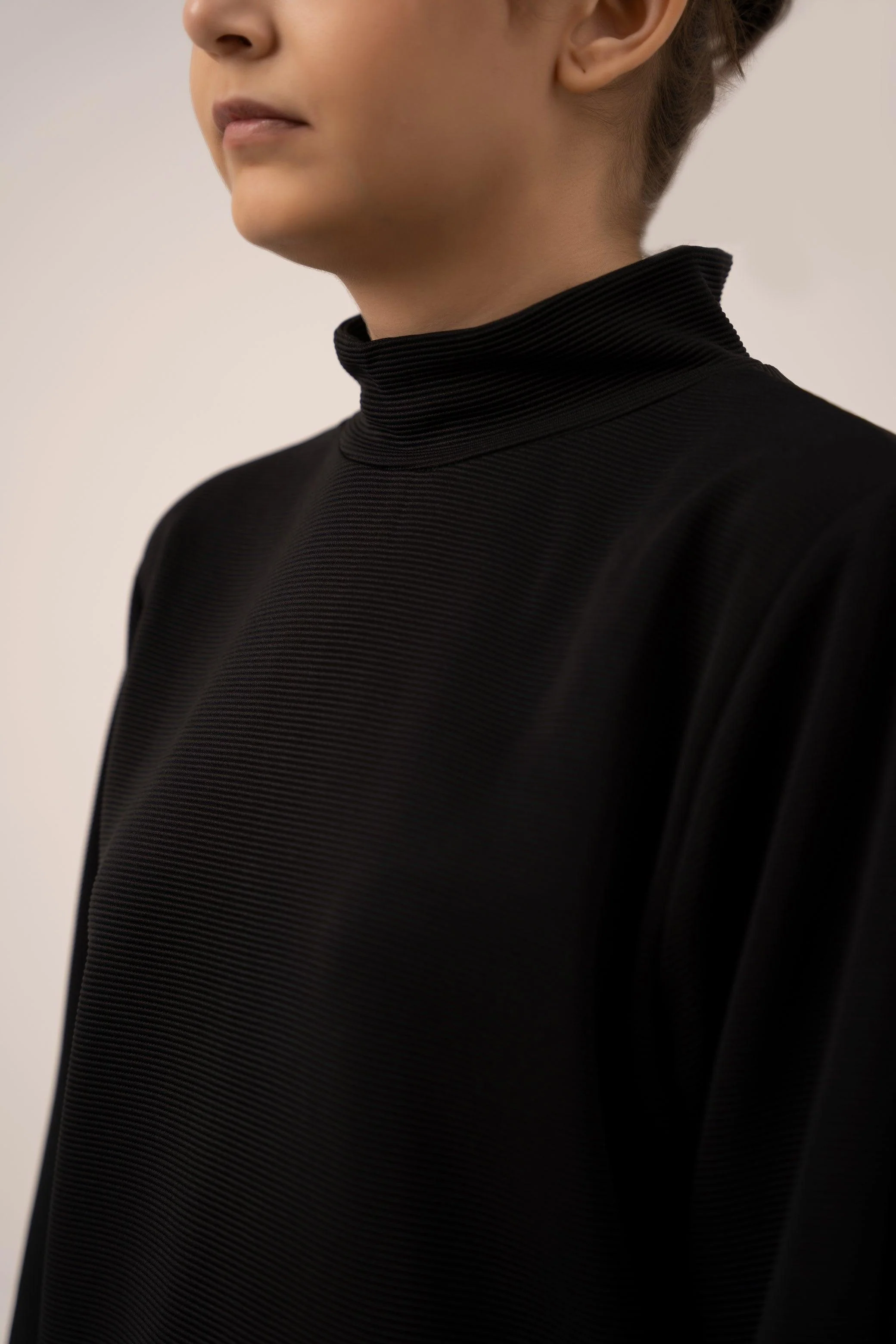 RIBBED HIGH NECK PULLOVER - Image 2