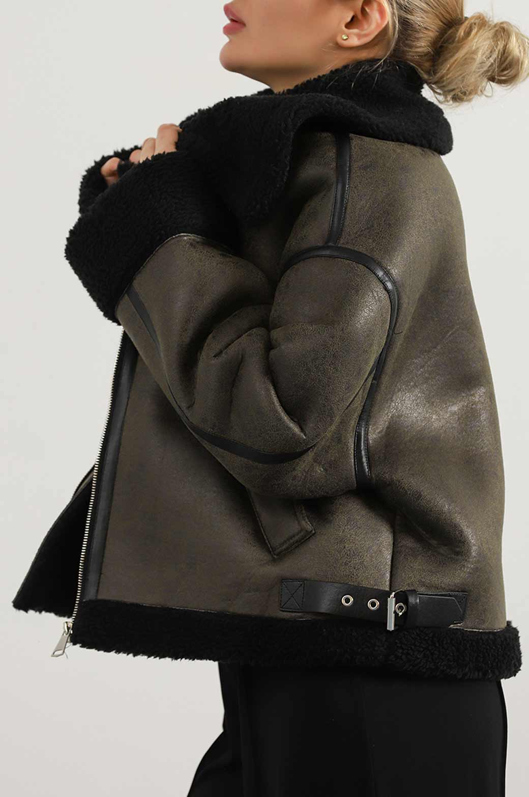 ROXY SUEDE SHEARLING JACKET - Image 2