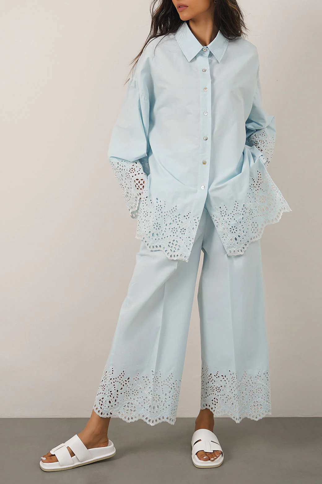 SCHIFFLI DRAWSTRING CULOTTES - Image 2