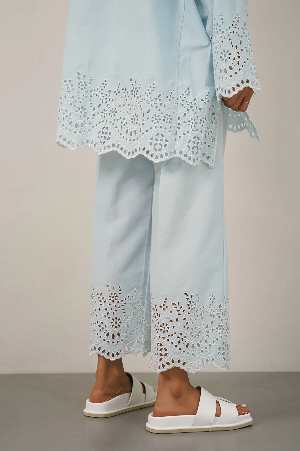 SCHIFFLI DRAWSTRING CULOTTES - Image 3