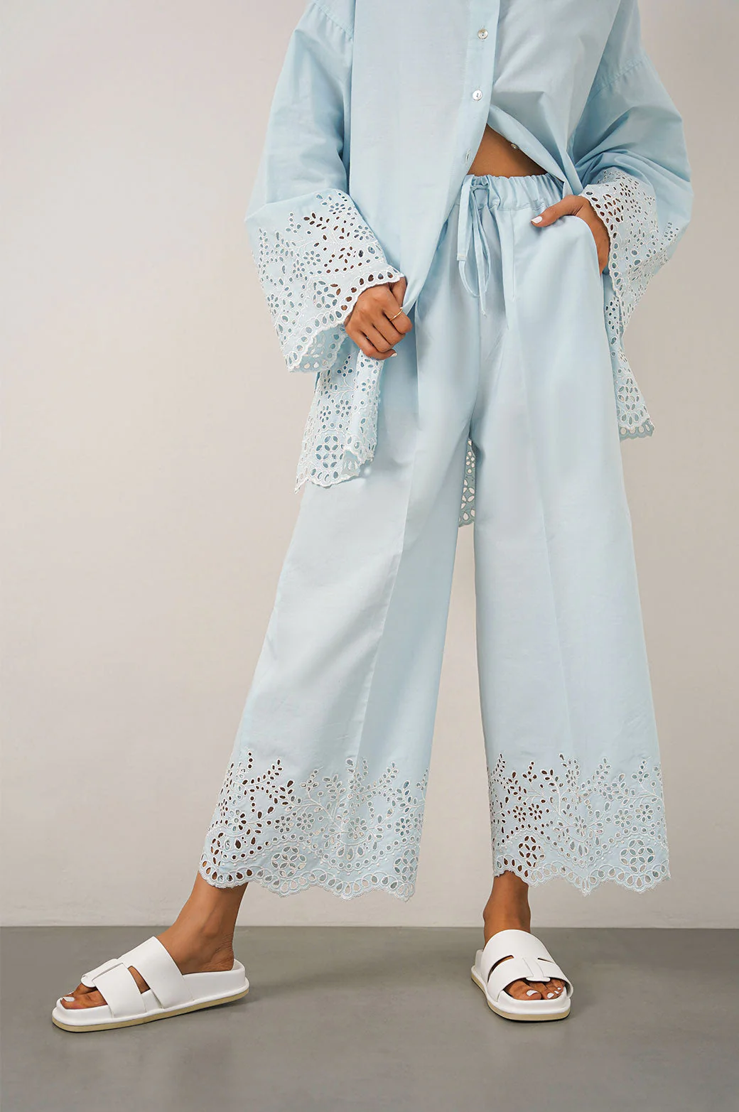 SCHIFFLI DRAWSTRING CULOTTES - Image 4