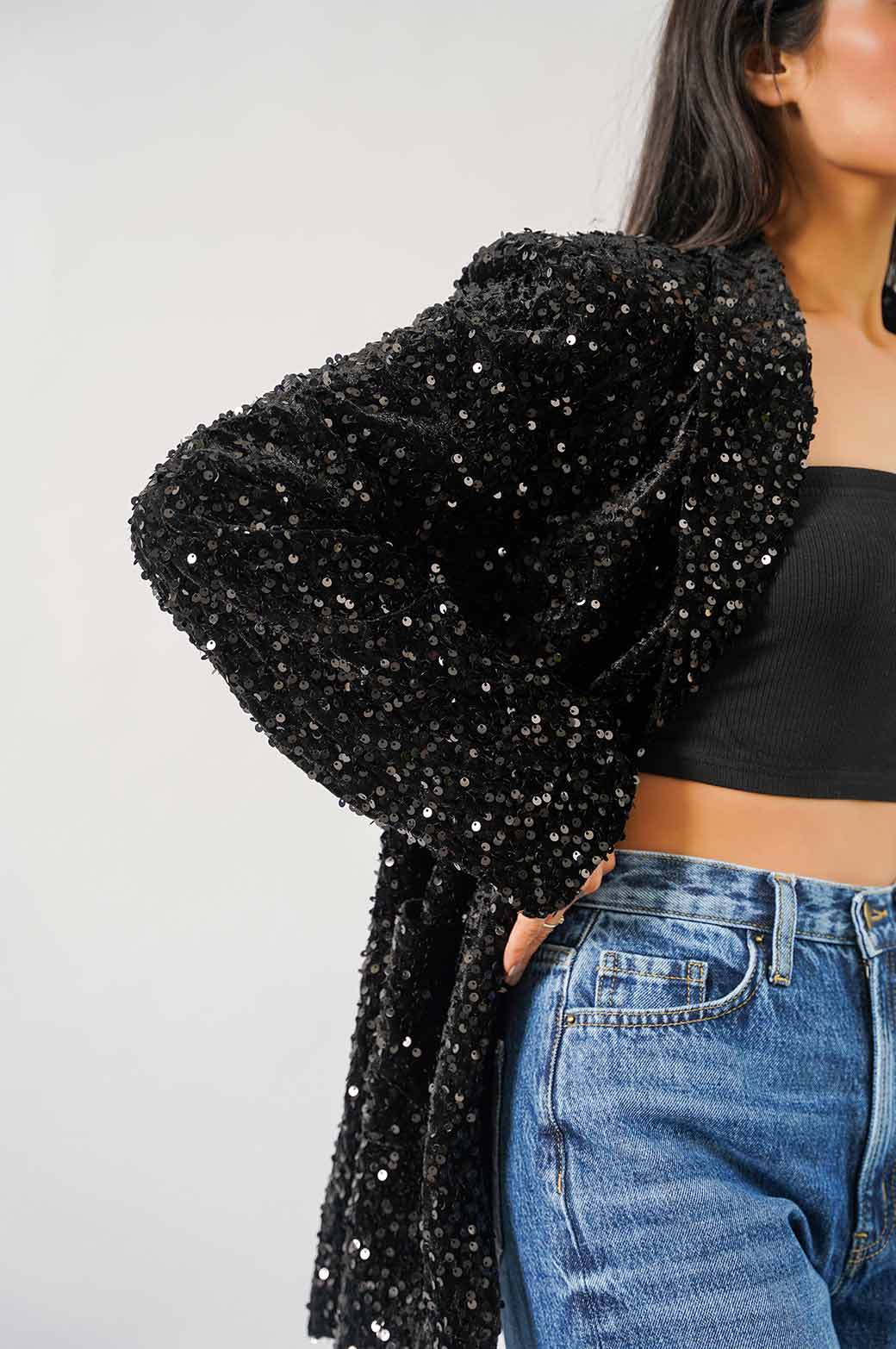 SEQUINNED EVENING BLAZER - Image 3