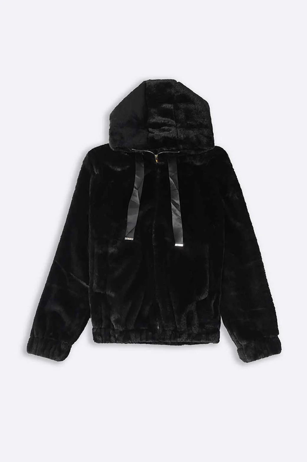 SHORT FUR HOODIE - Image 2
