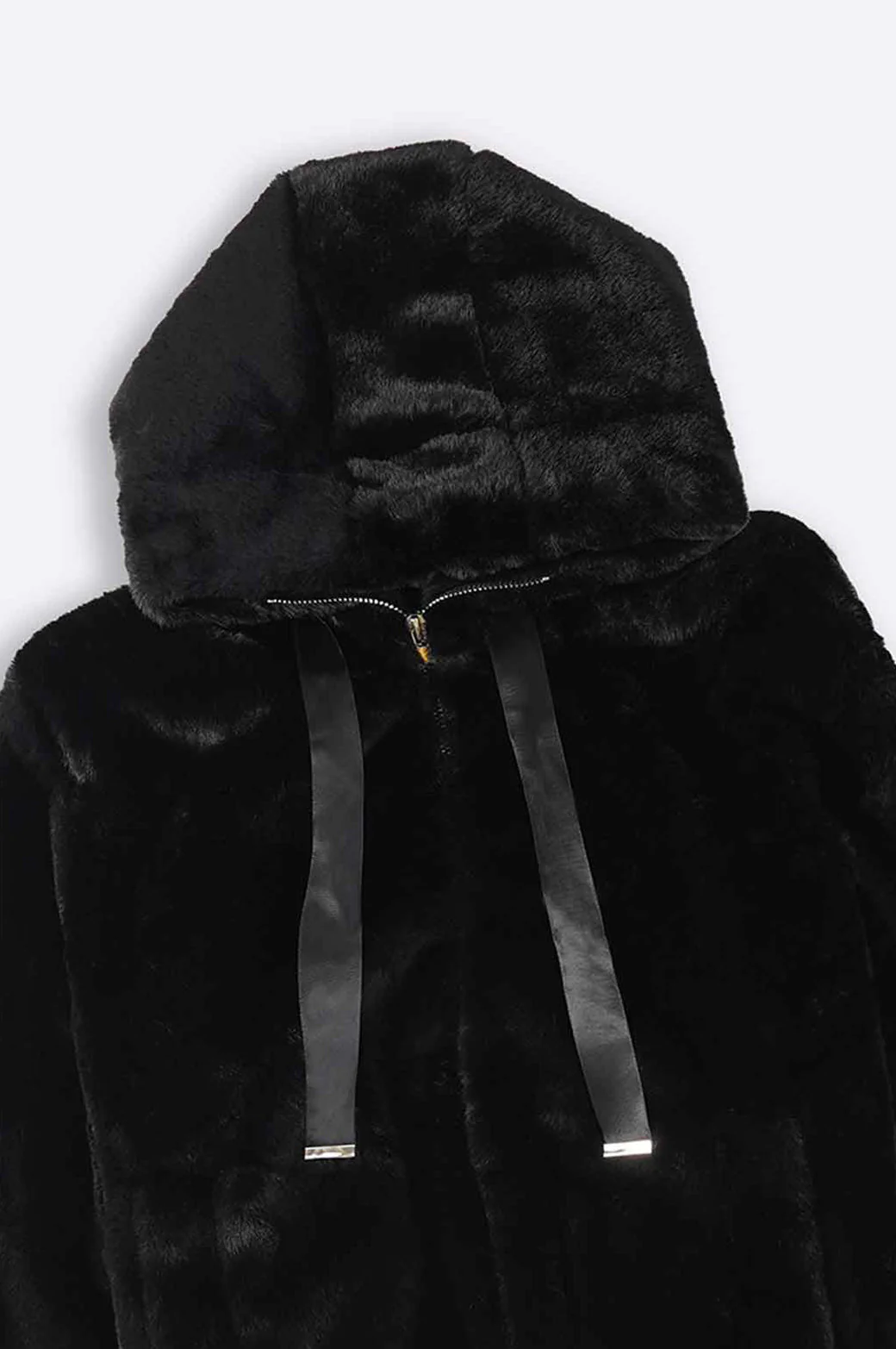 SHORT FUR HOODIE - Image 7