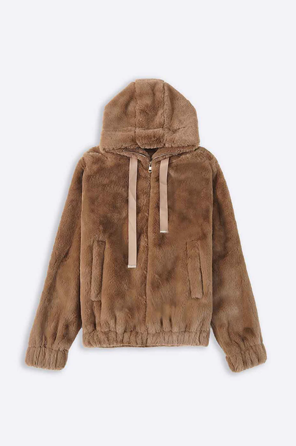 SHORT FUR HOODIE - Image 2