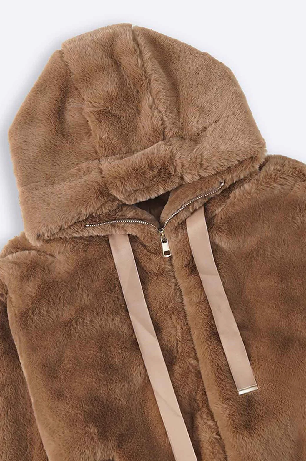 SHORT FUR HOODIE - Image 6