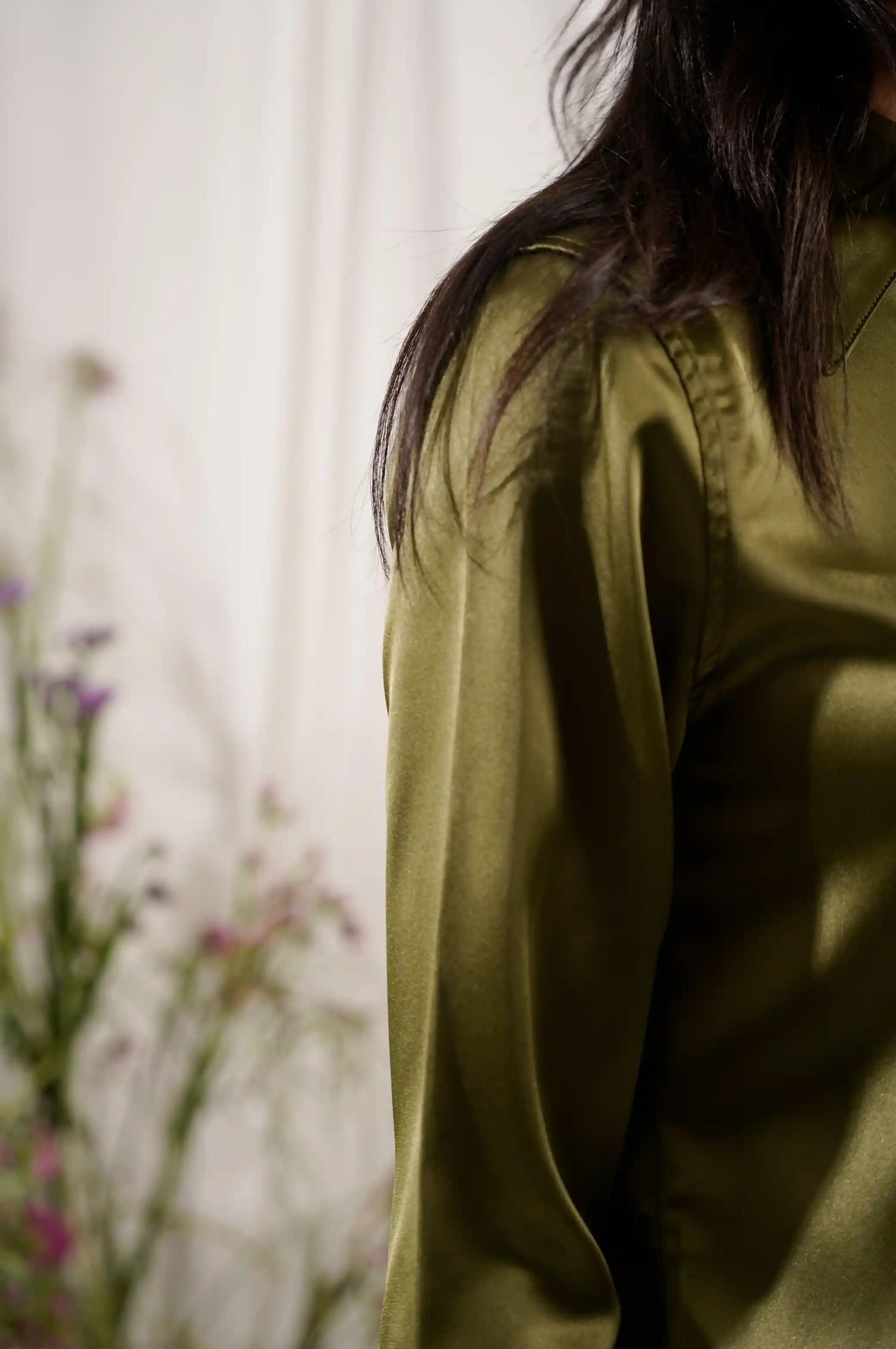 SILK BUTTON DOWN SHIRT - Image 3