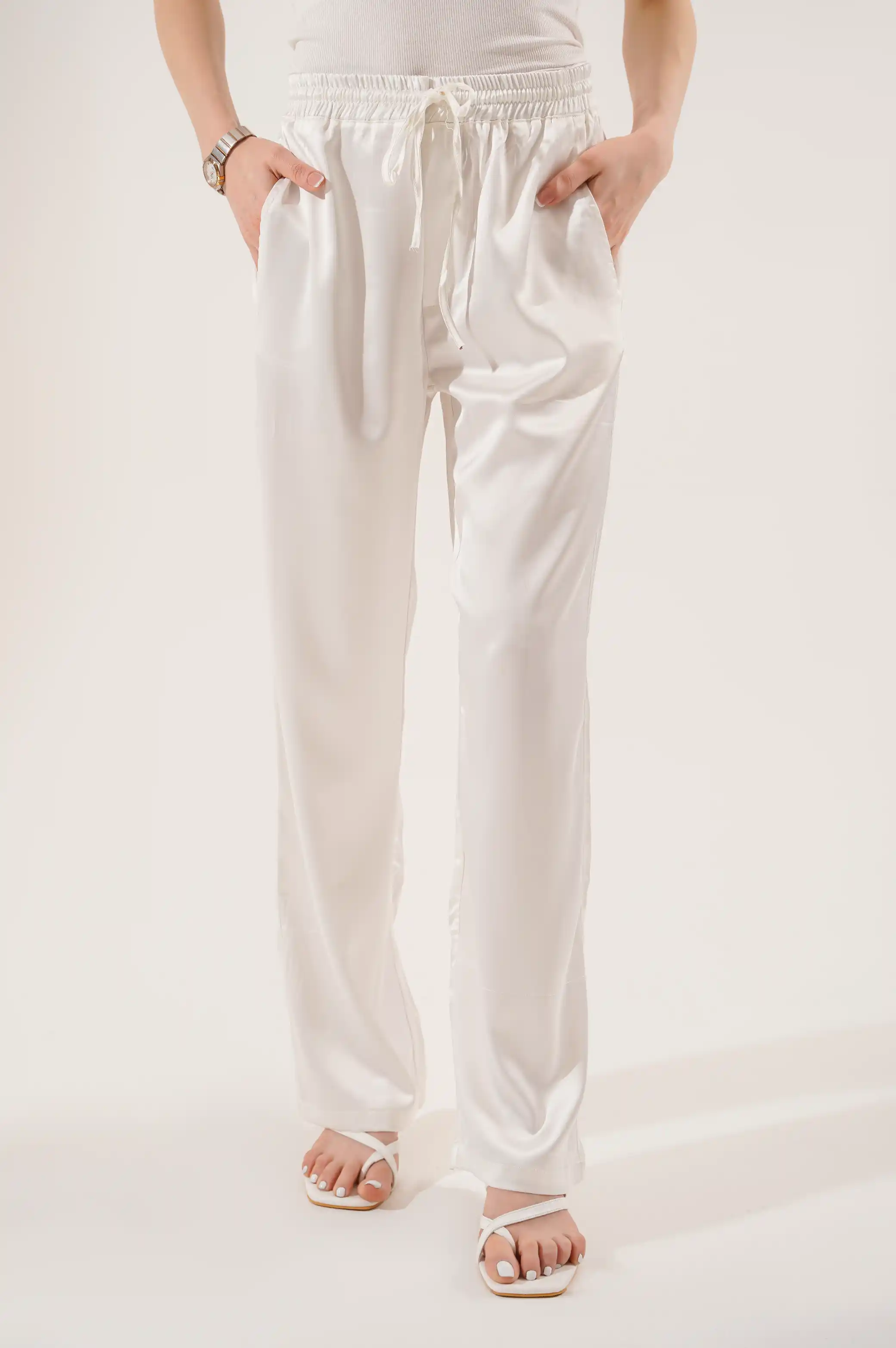 FORMAL SILK LONG PANTS