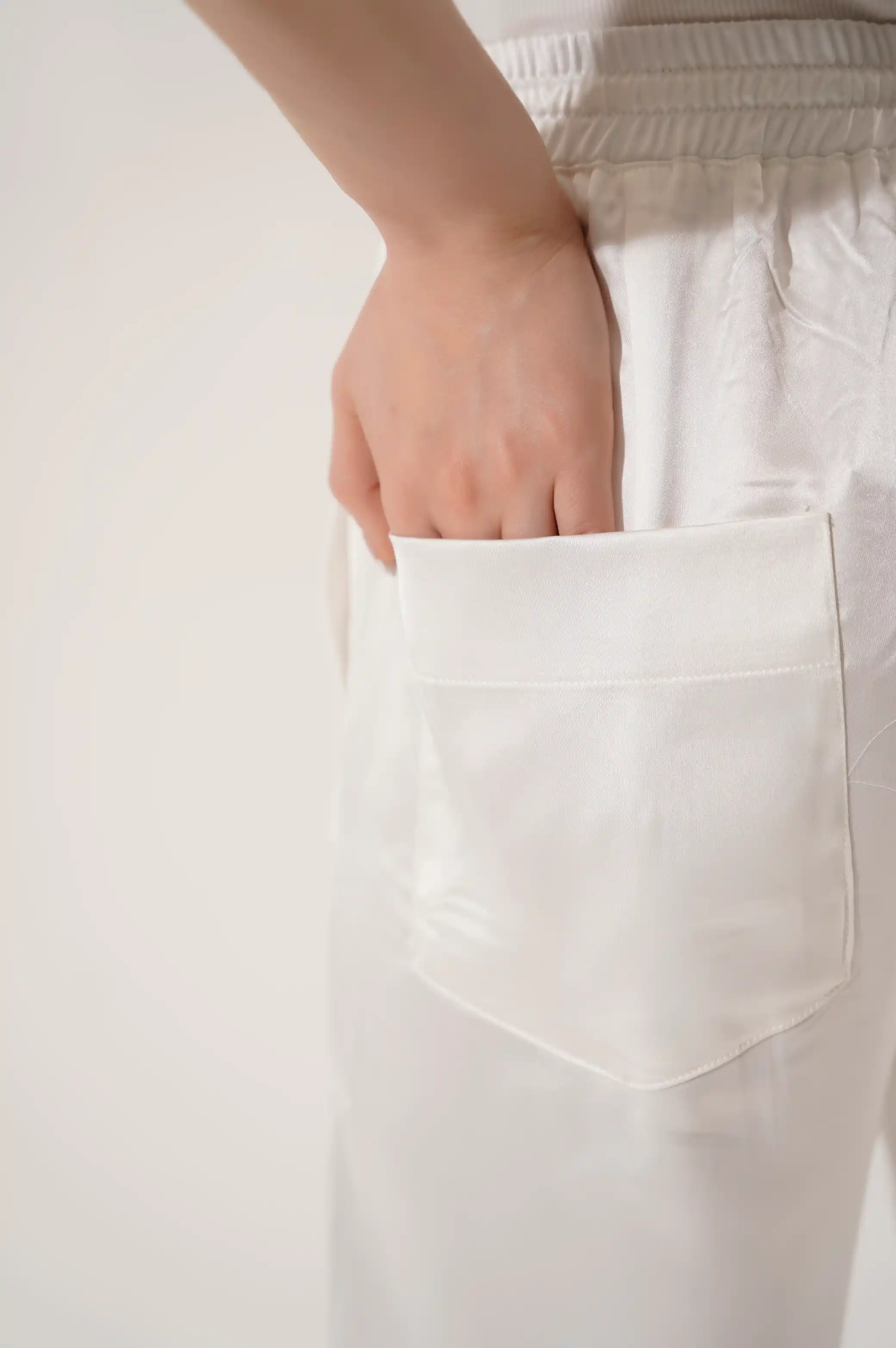 FORMAL SILK LONG PANTS - Image 4