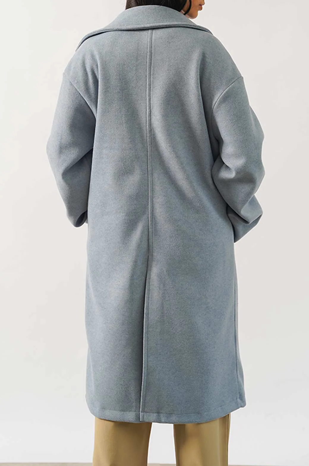 SINGLE BREASTED LONG COAT - Image 3