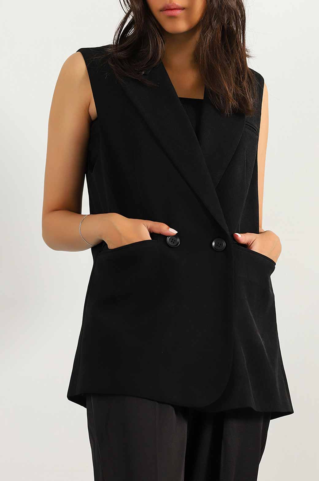 SLEEVELESS BLAZER - Image 3