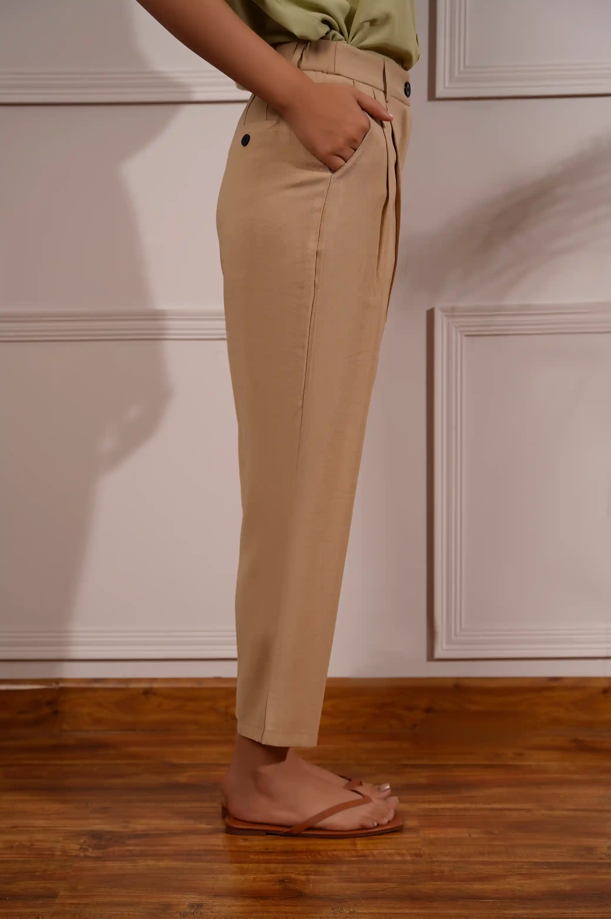 SLIM LINEN TROUSERS - Image 3