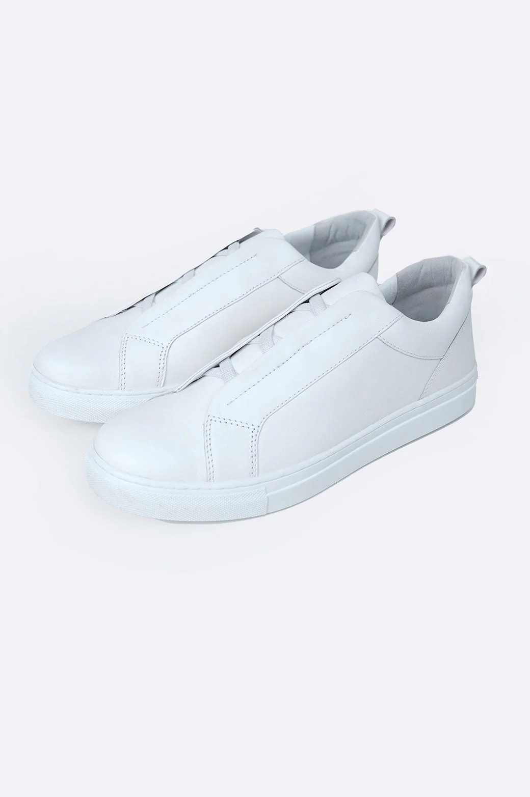 SLIP-ON LEATHER SNEAKERS - Image 6