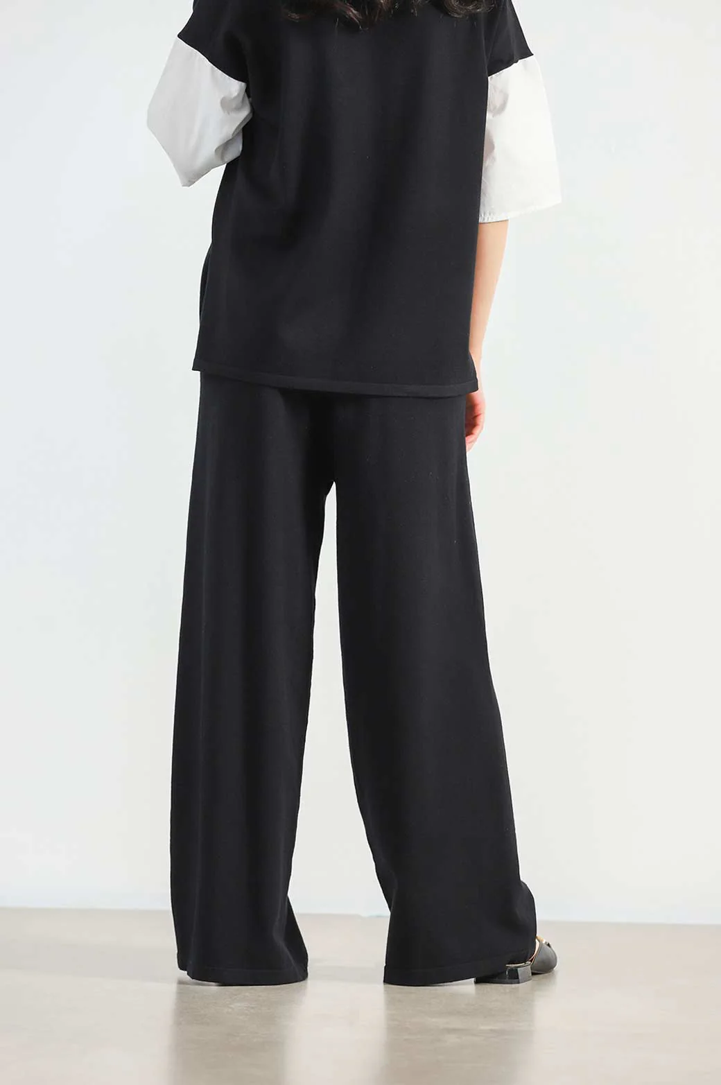 SOFT-KNIT STRAIGHT TROUSERS - Image 4