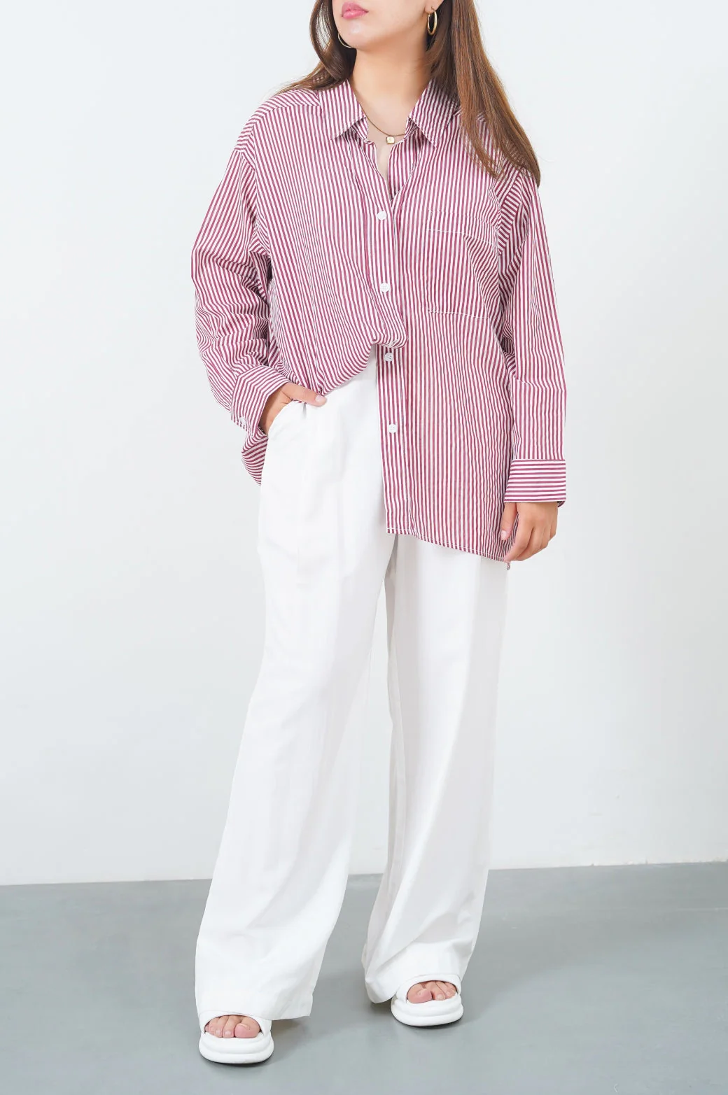 STONE-WASH LONG TROUSERS - Image 3