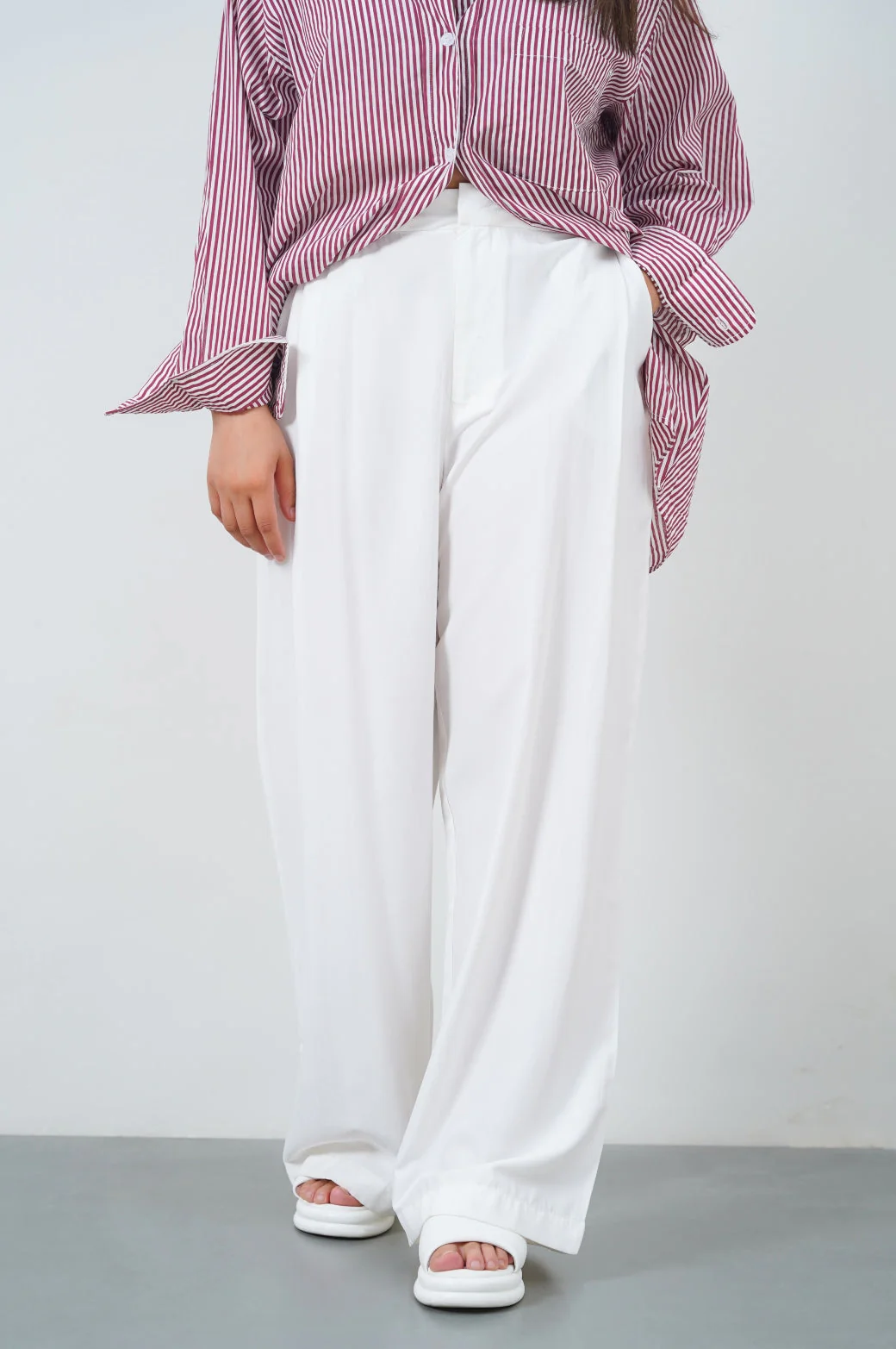 STONE-WASH LONG TROUSERS - Image 4