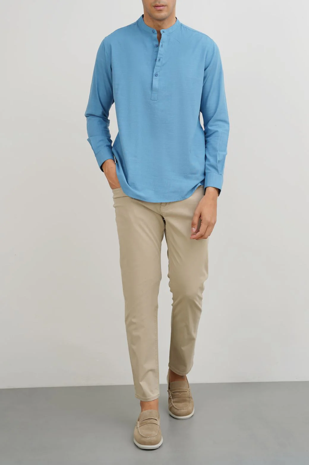 STRAIGHT COTTON PANT - Image 3