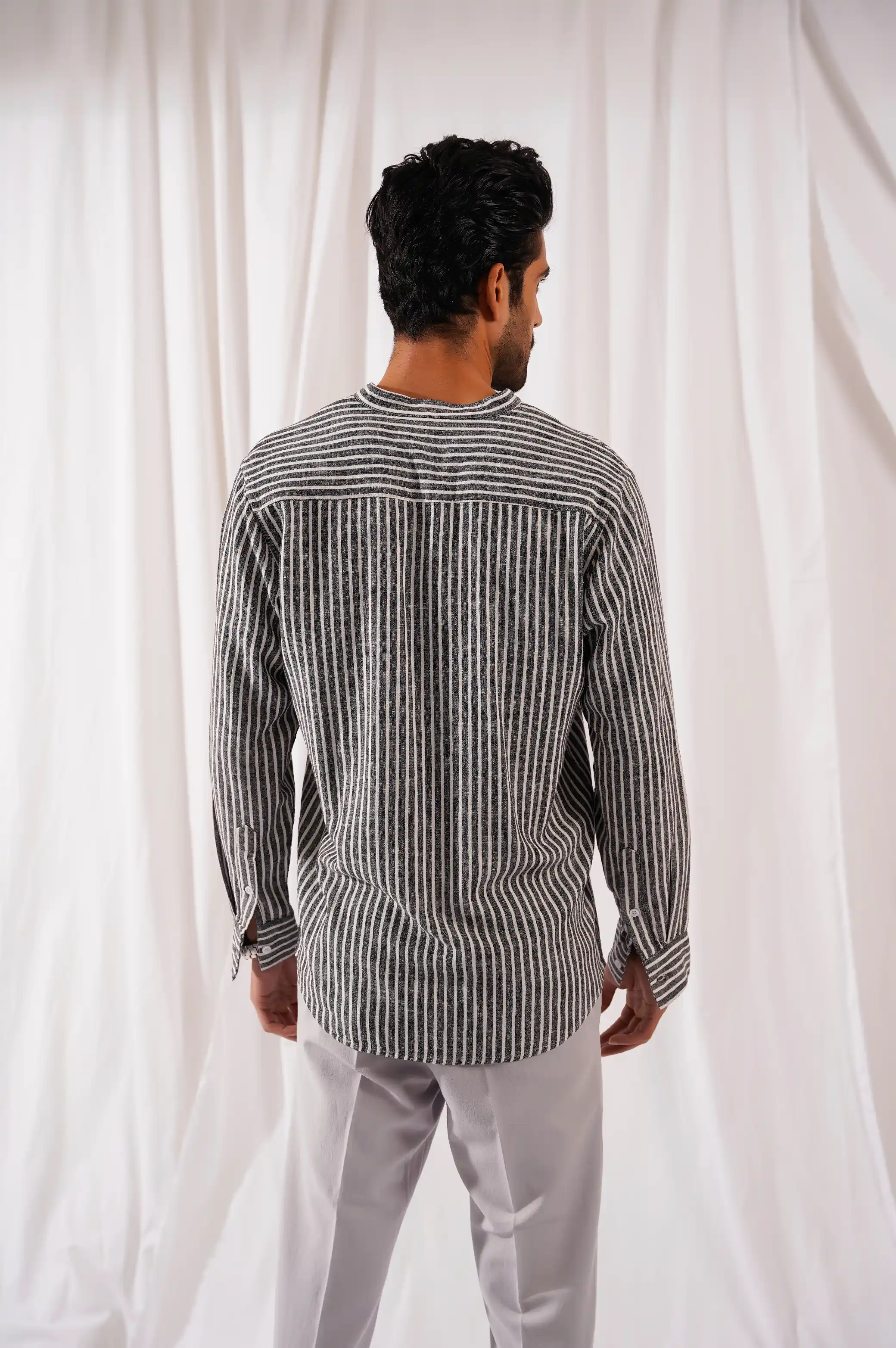STRIPED BUTTON DOWN SHIRT - Image 5