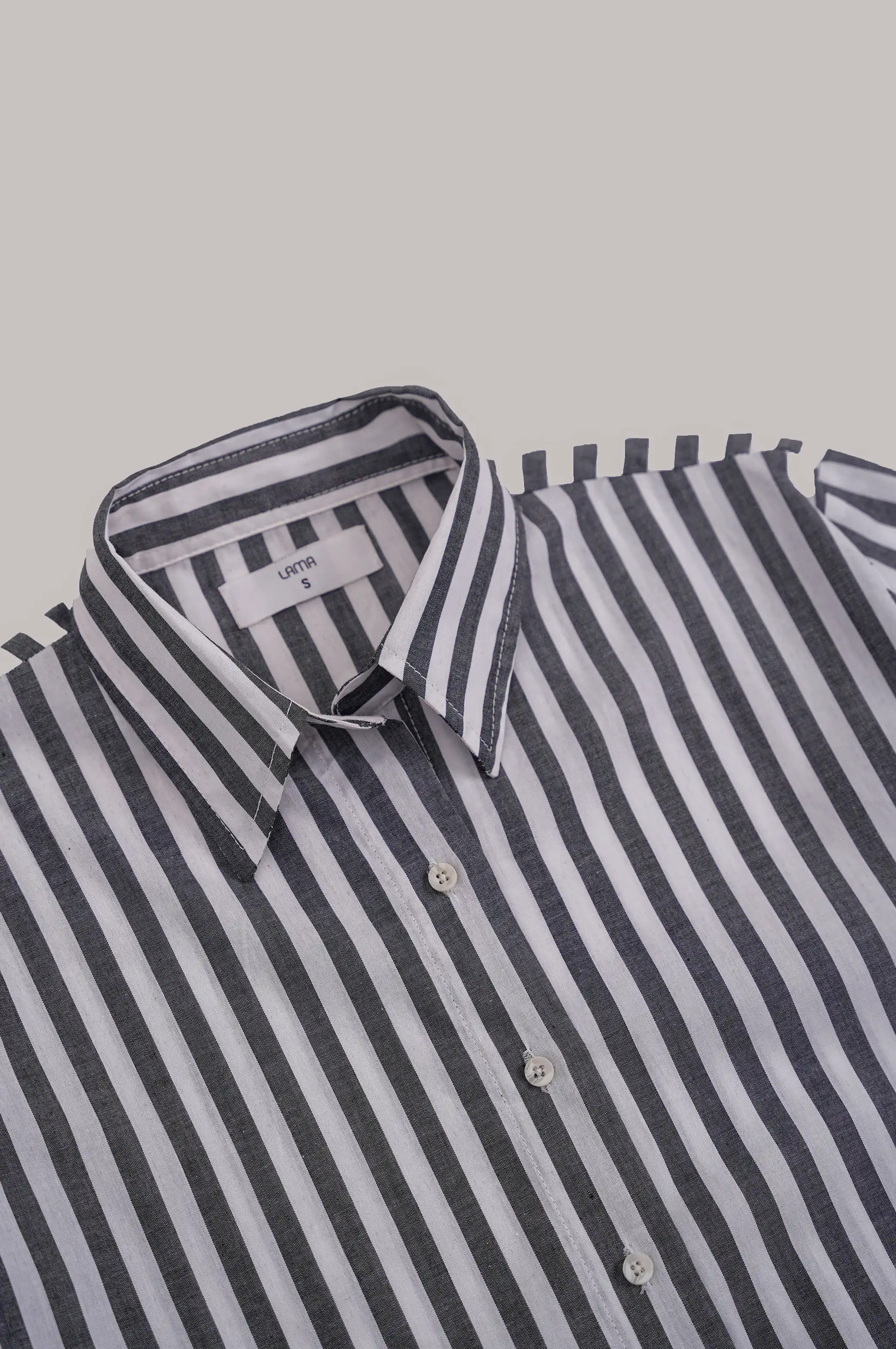 STRIPED BUTTON DOWN SHIRT - Image 6