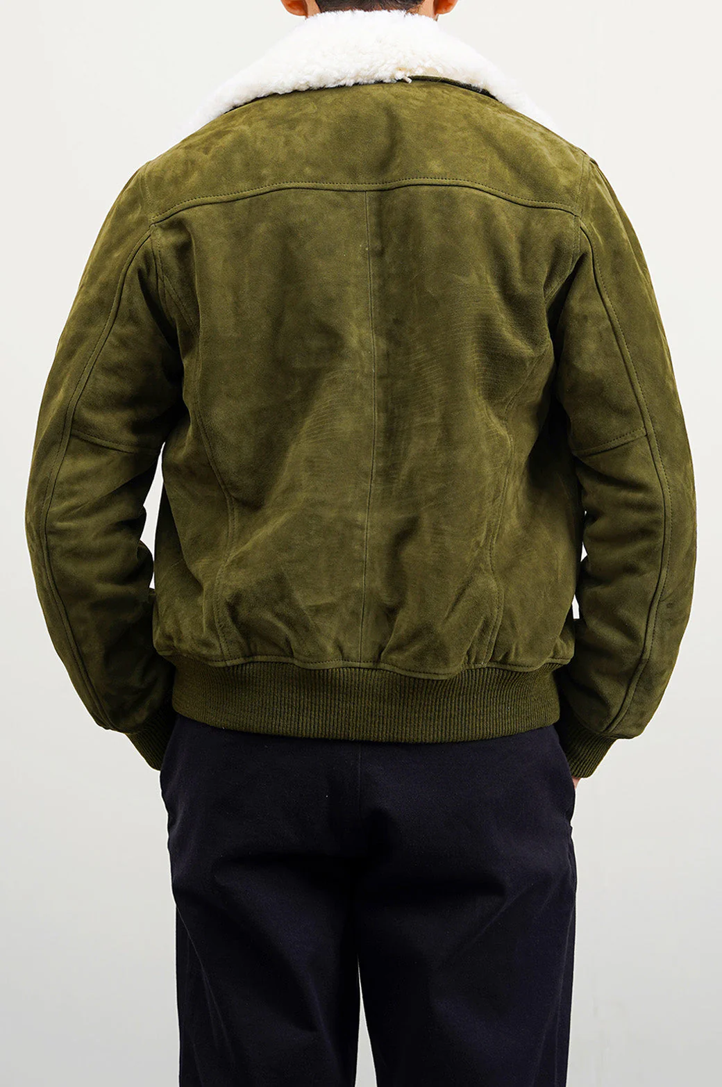SUEDE JACKET WITH LAMB WOOL COLLAR - Image 5