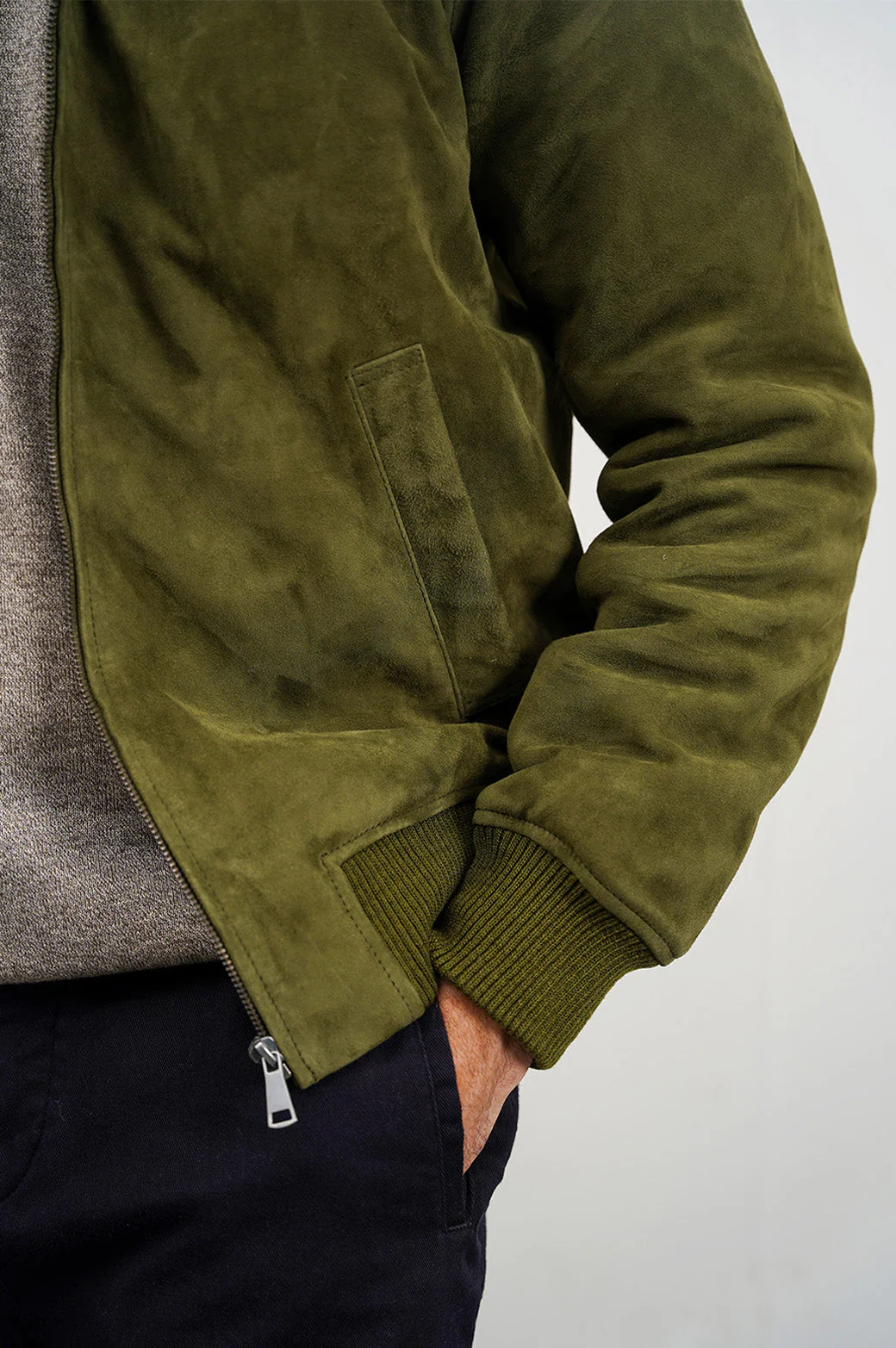 SUEDE JACKET WITH LAMB WOOL COLLAR - Image 6