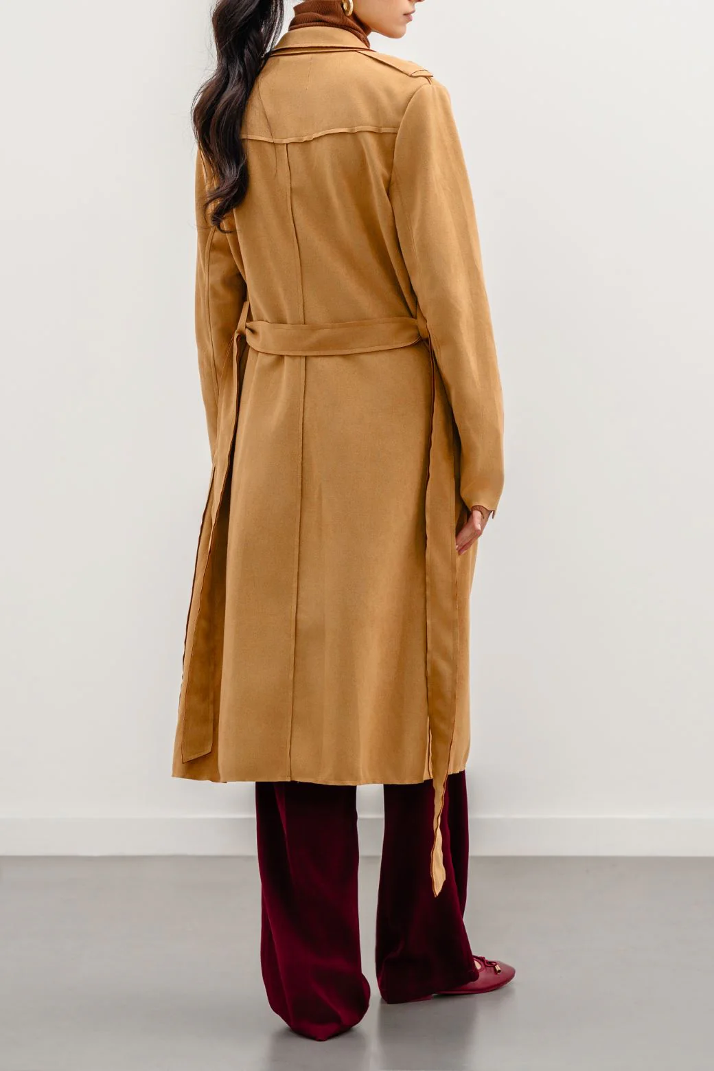 SUEDE TRENCH COAT - Image 3
