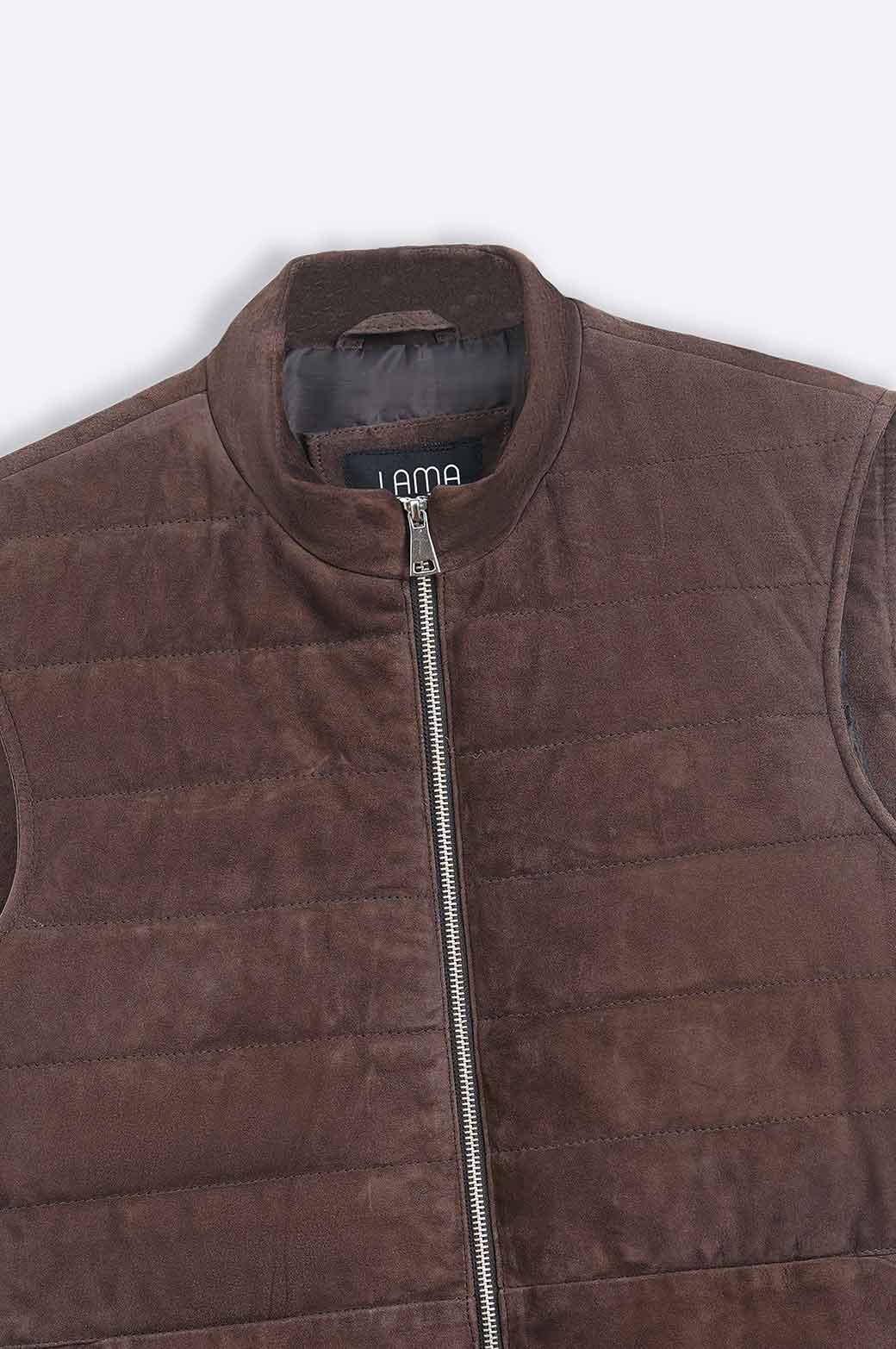 SUEDE ZIPPER GILET - Image 6