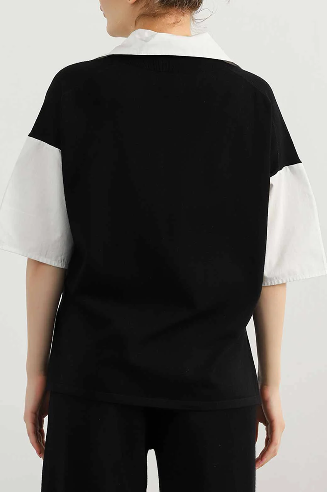 SWEATER WITH ATTACHED SHIRT - Image 4