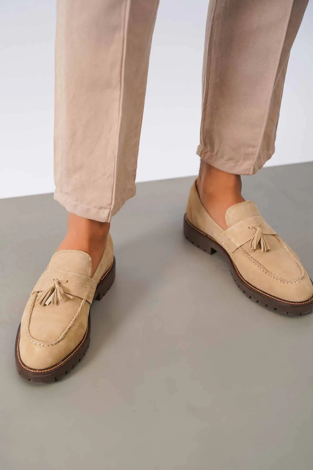 SUEDE TASSEL LOAFERS - Image 3