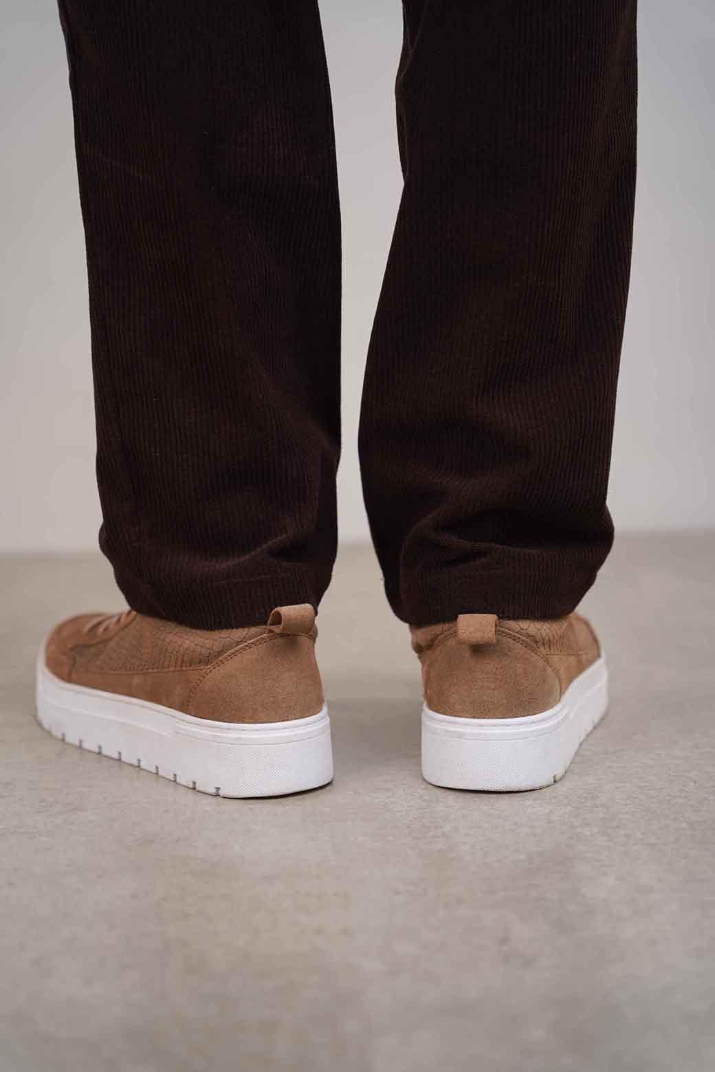 TEXTURED LEATHER SNEAKERS - Image 5
