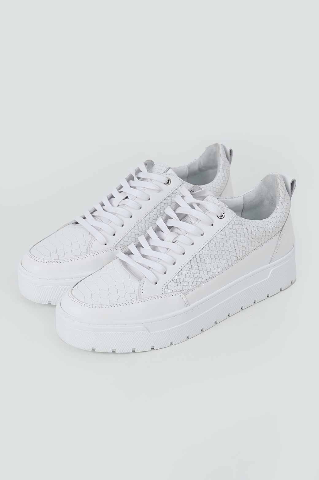 TEXTURED LEATHER SNEAKERS - Image 5