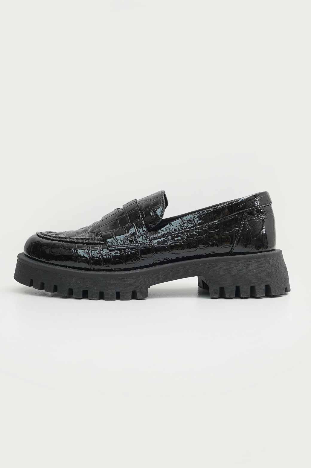 TEXTURED PATENT LOAFERS - Image 7