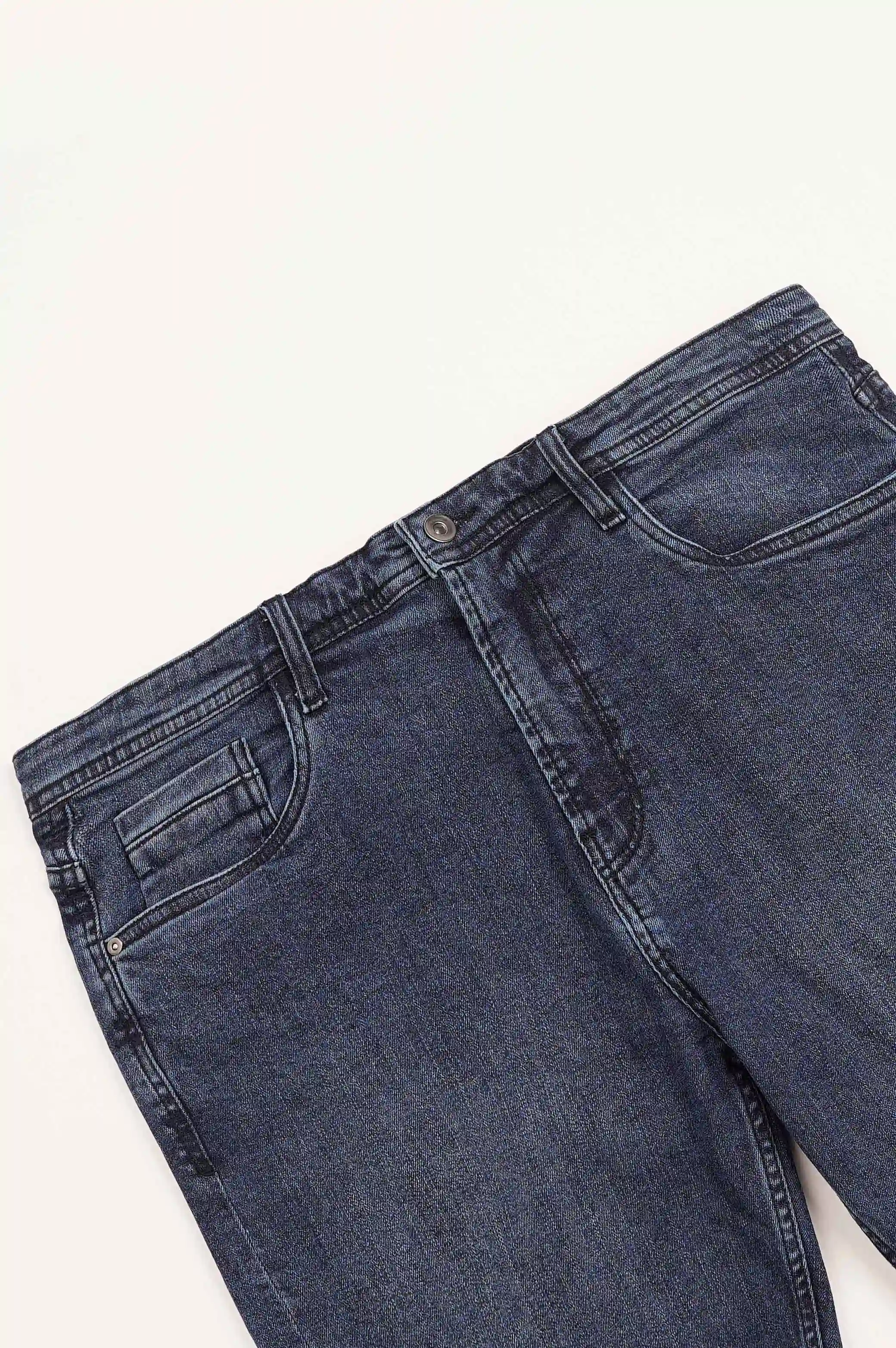 TURN-UP DENIM SHORTS - Image 4