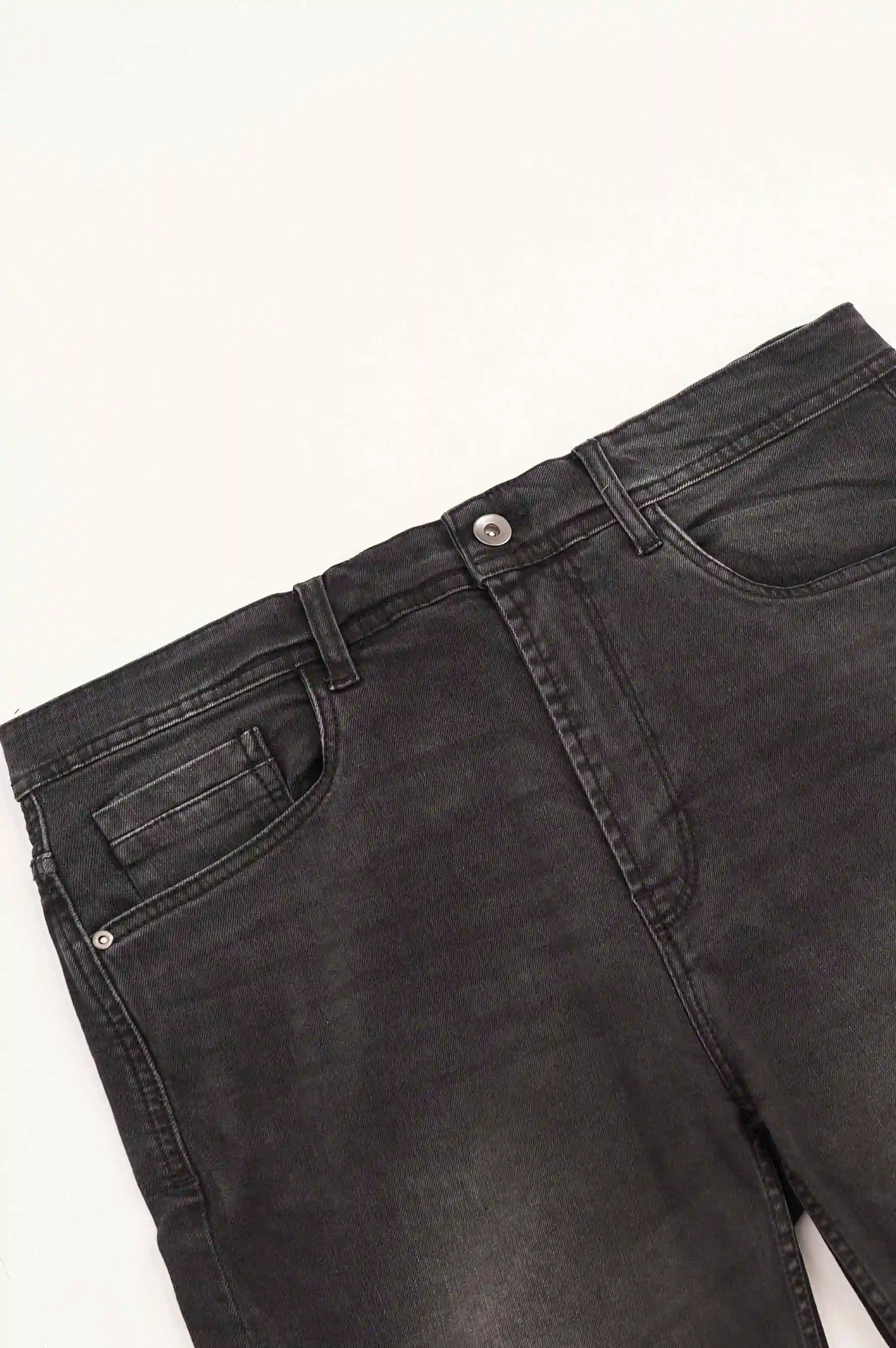 TURN-UP DENIM SHORTS - Image 5