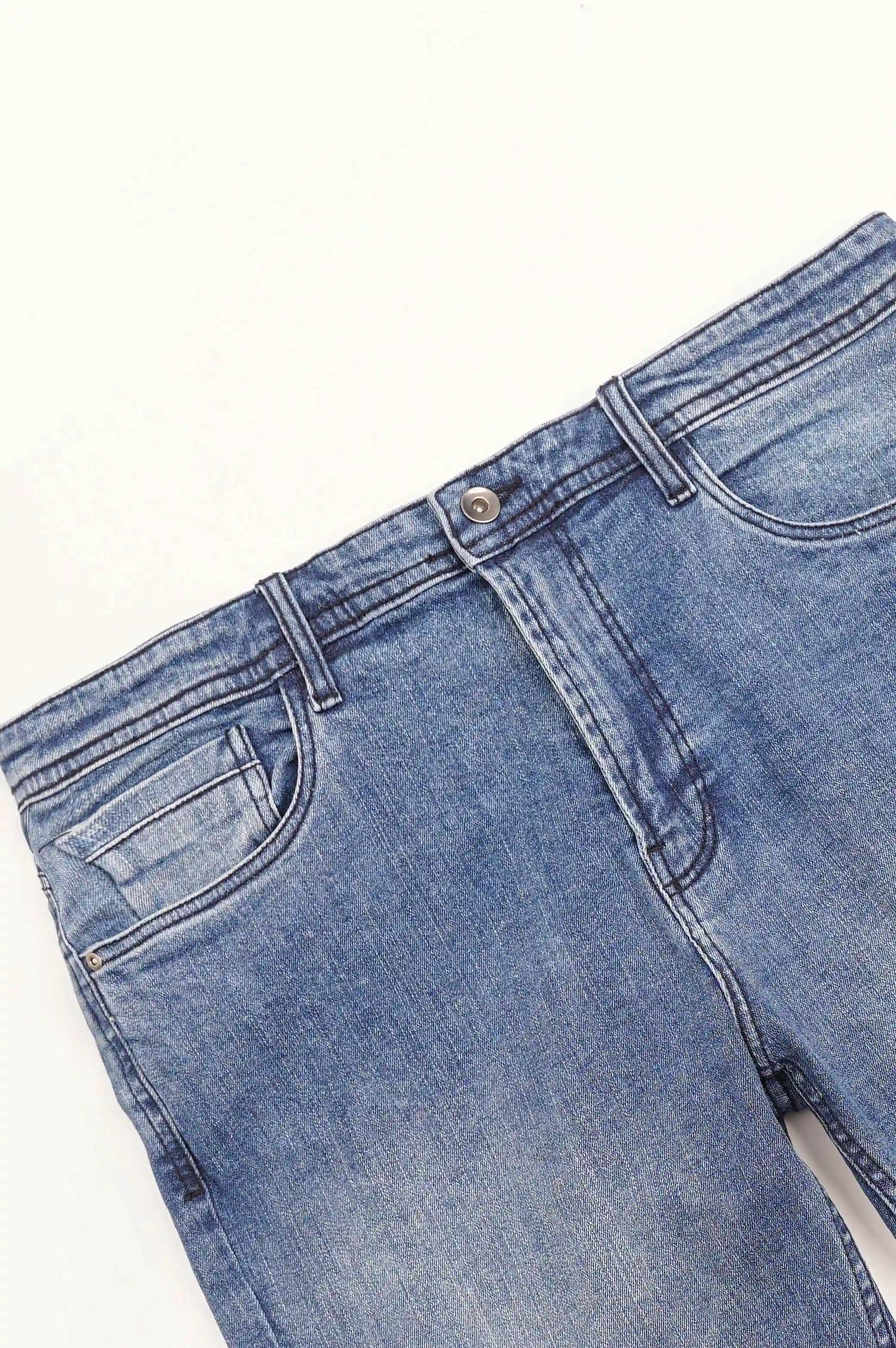 TURN-UP DENIM SHORTS - Image 5