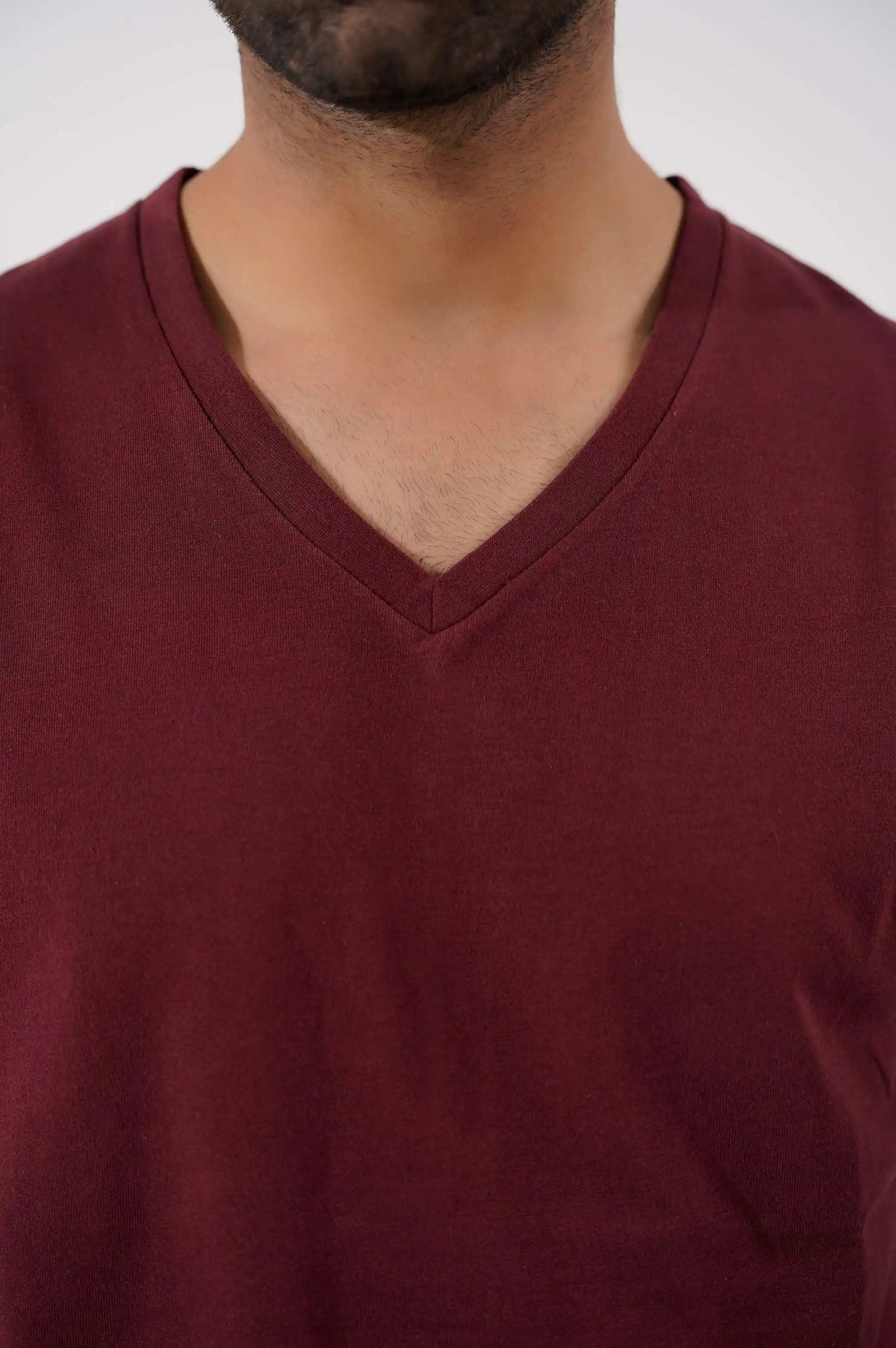 V NECK T-SHIRT - Image 2