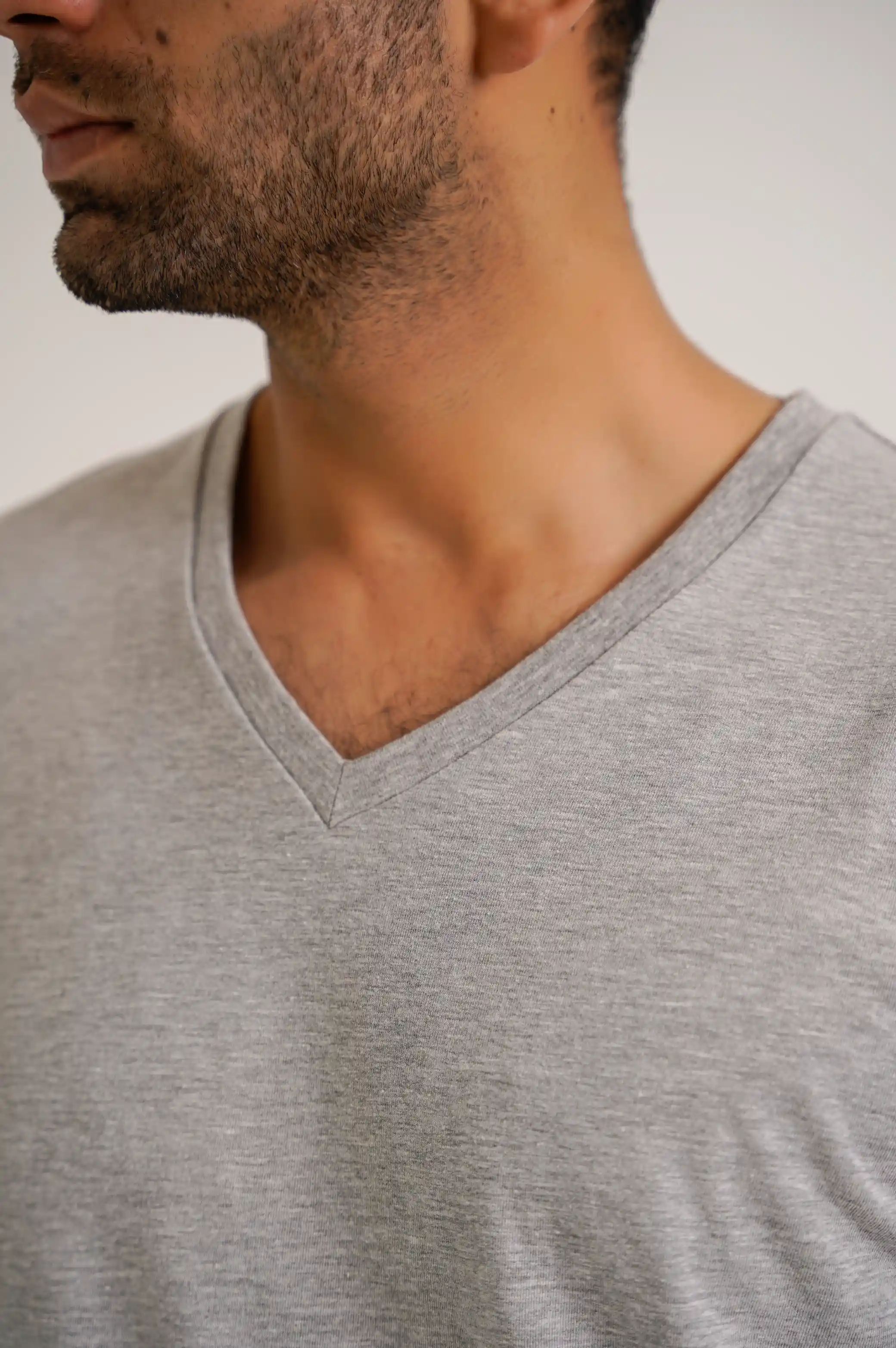 V NECK T-SHIRT - Image 2
