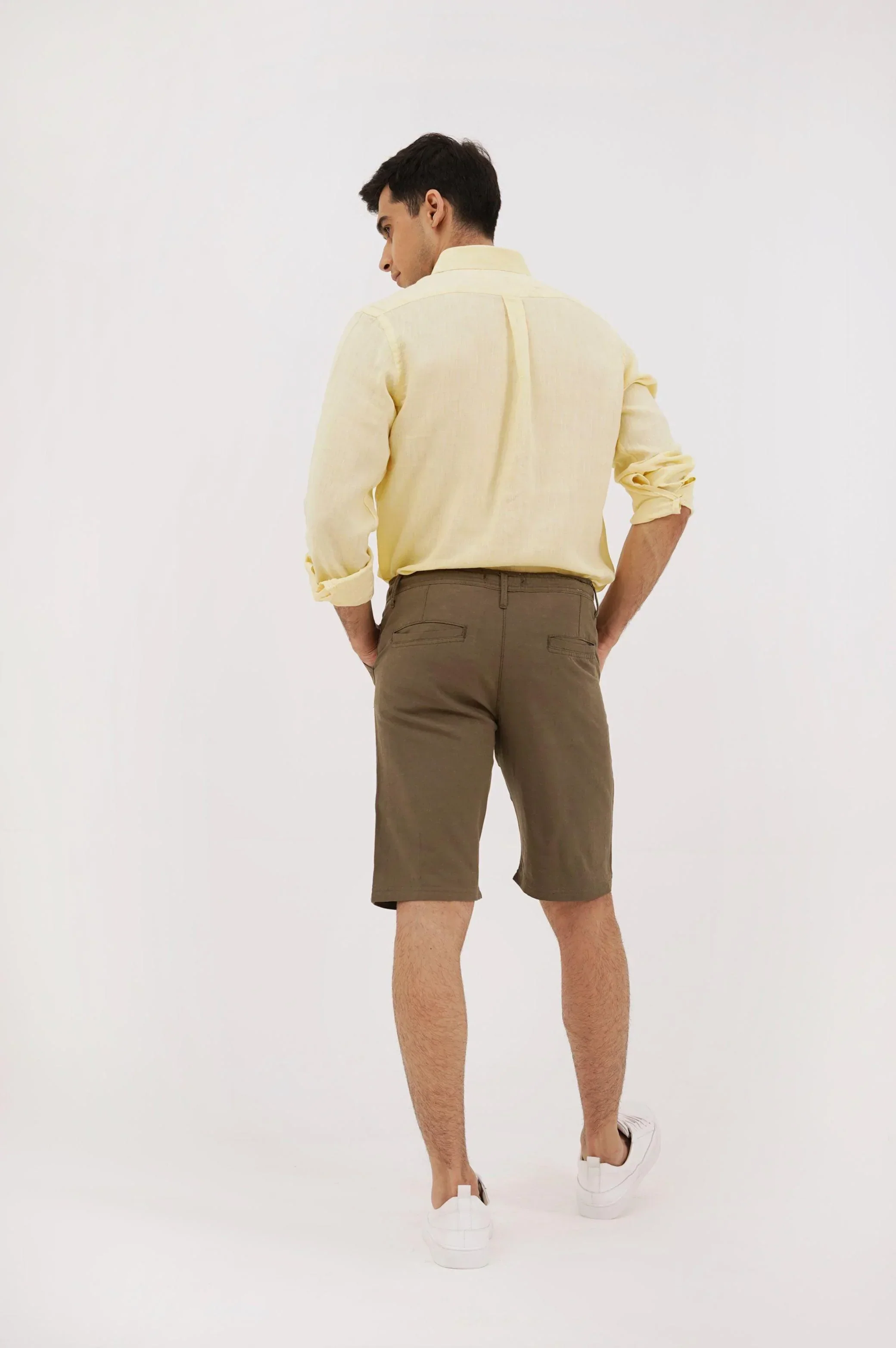DRAWSTRING LINEN SHORTS - Image 3