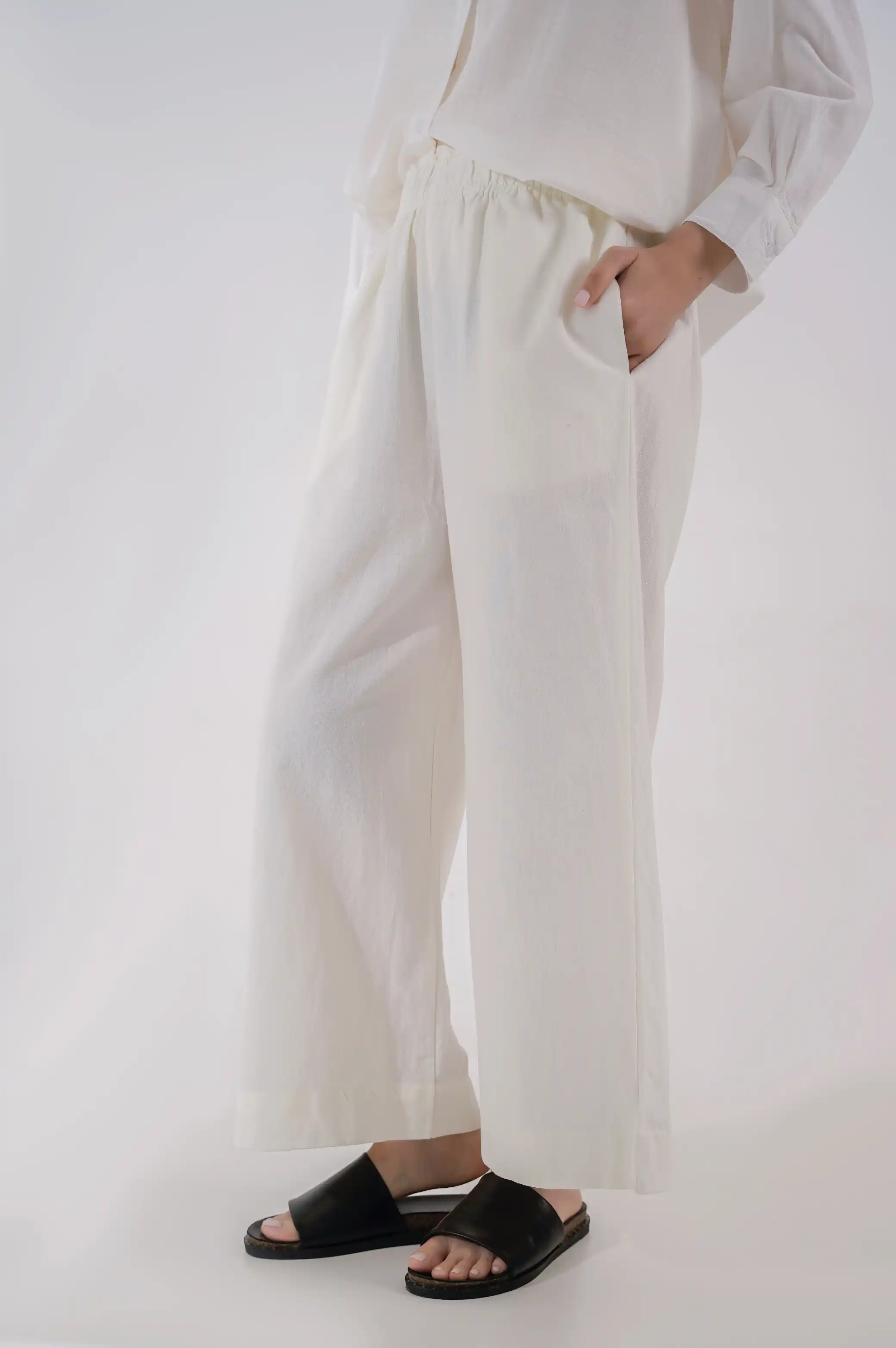 WIDE ANKLE-CUT PANTS - Image 2