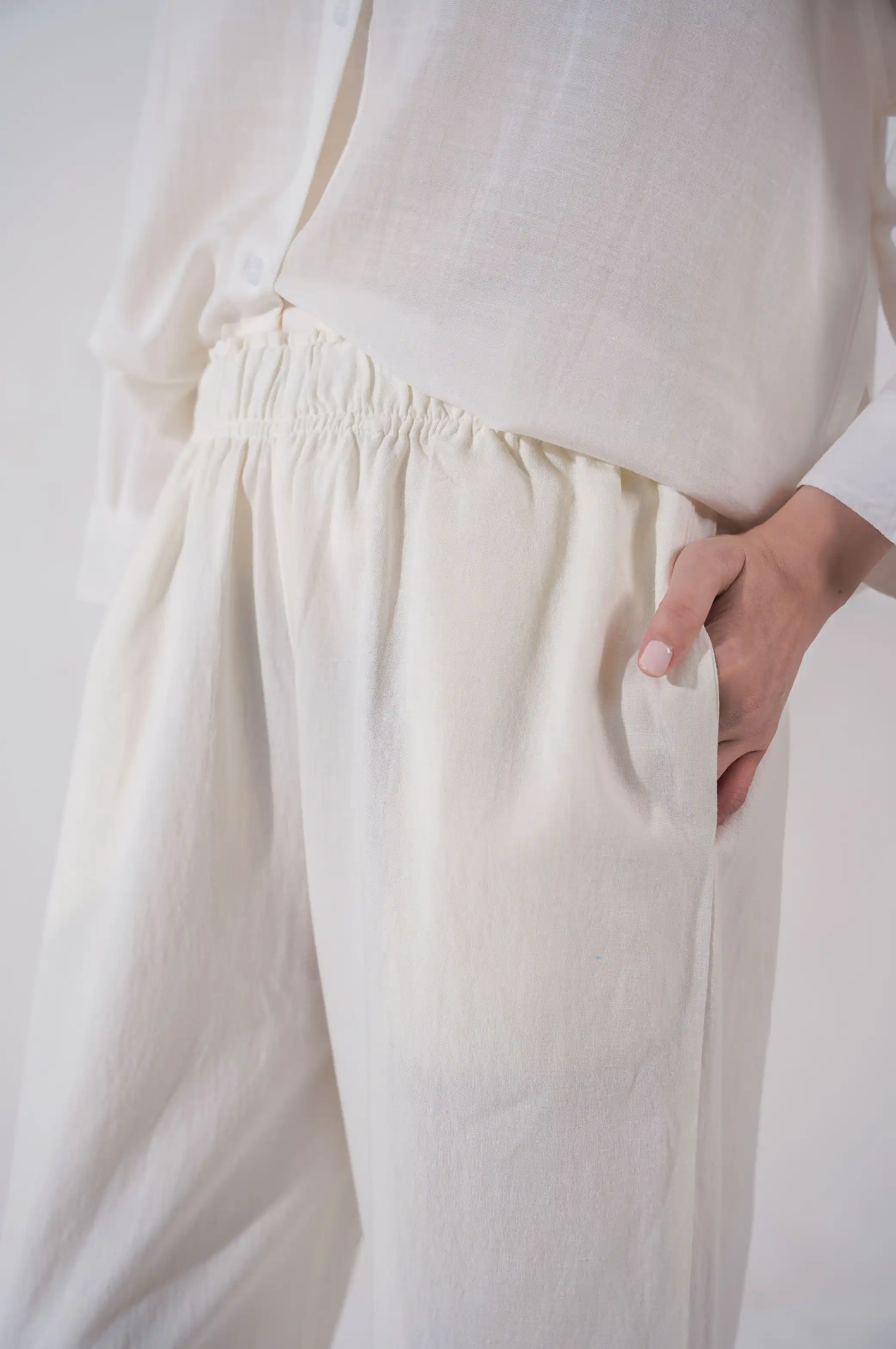 WIDE ANKLE-CUT PANTS - Image 3
