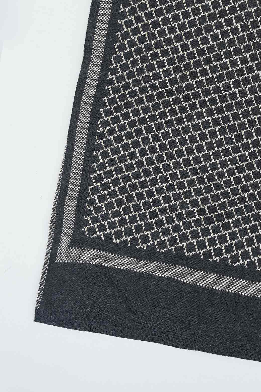 WOVEN PATTERNED SCARF - Image 3