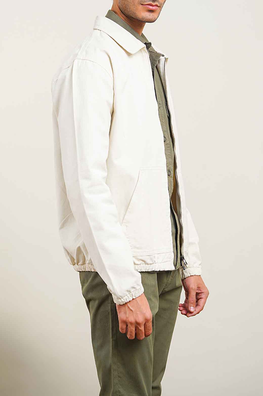 ZIP-UP TEXTURED JACKET - Image 2